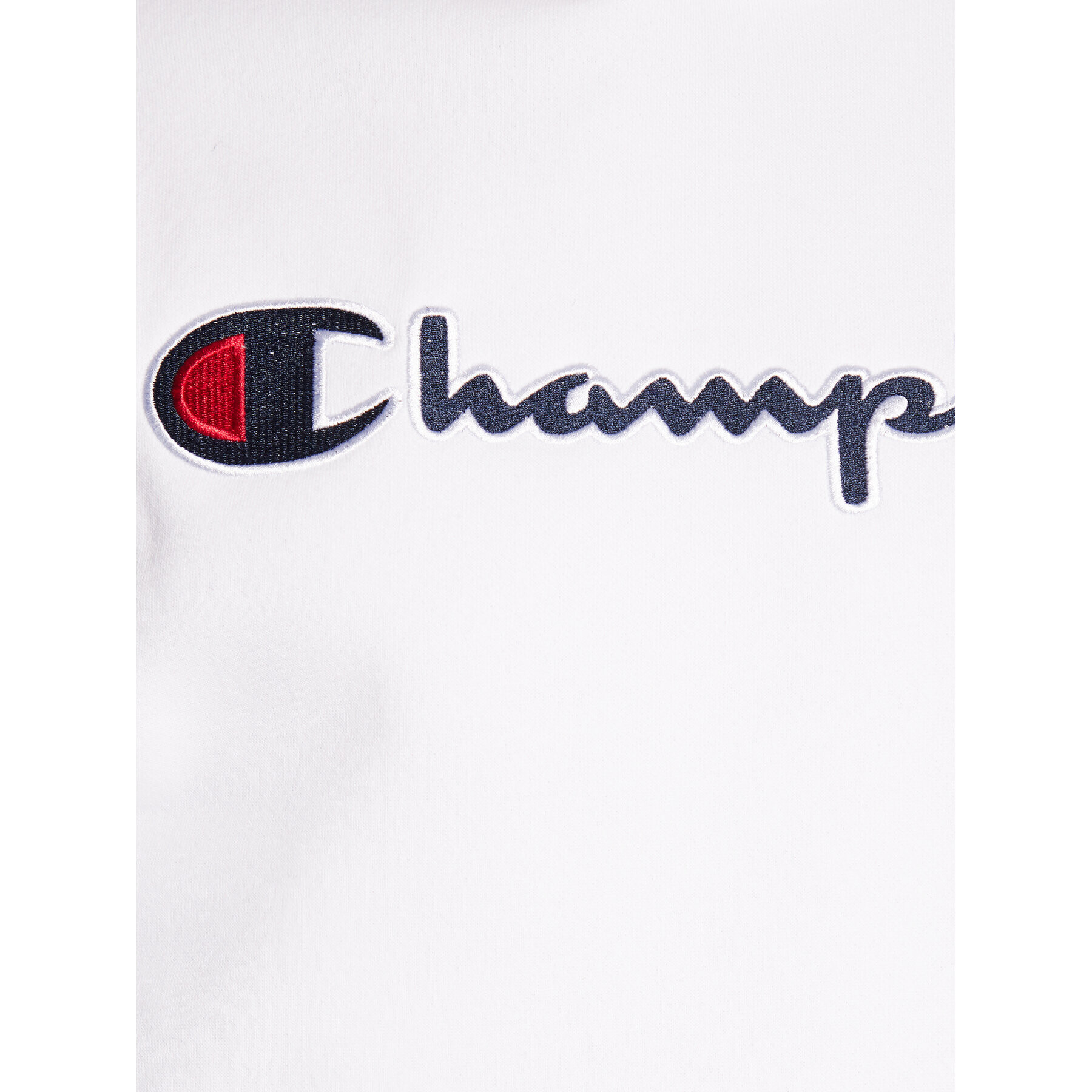 Champion Bluză Script Logo Embroidery 217858 Alb Regular Fit - Pled.ro