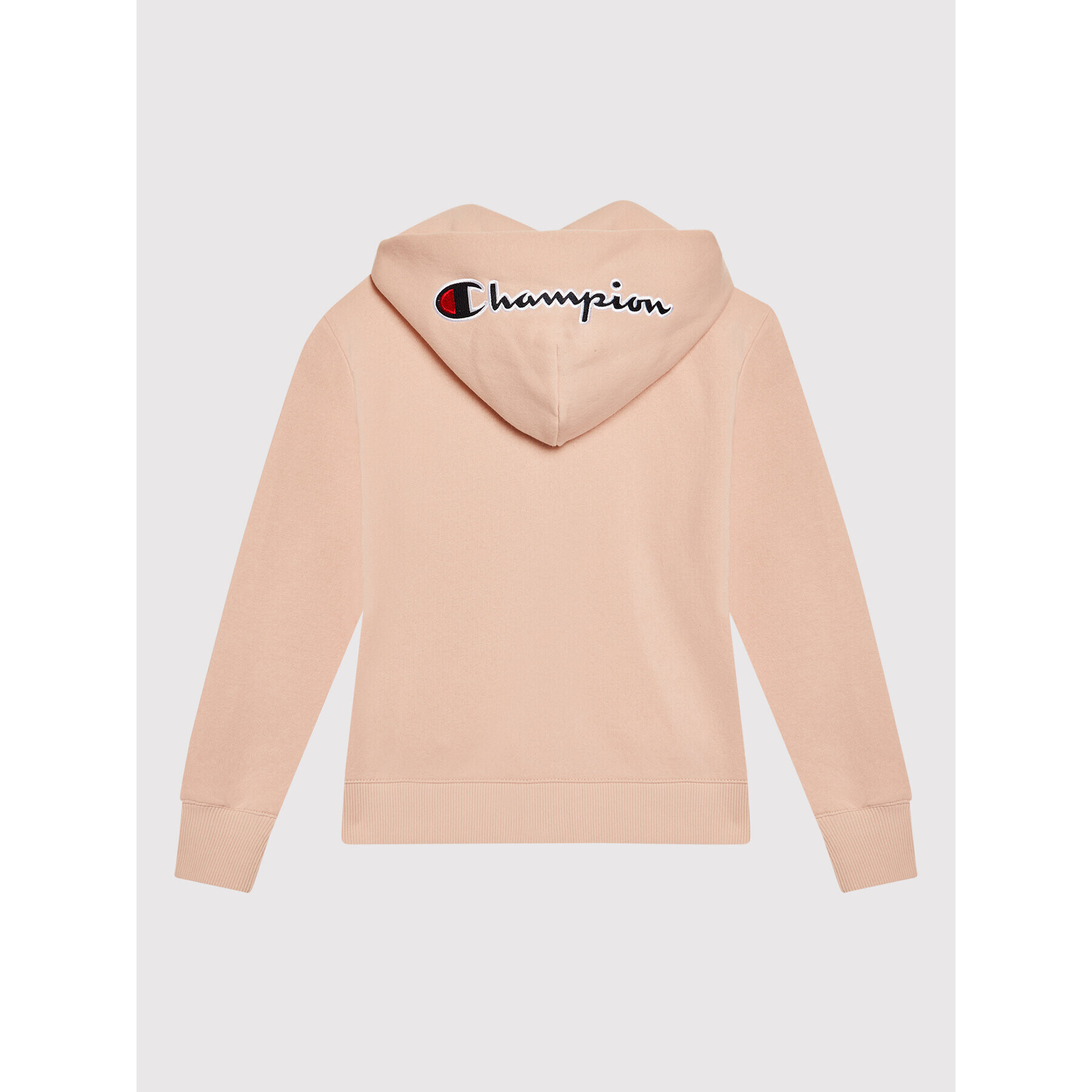 Champion Bluză Script Logo Hood 404227 Roz Custom Fit - Pled.ro