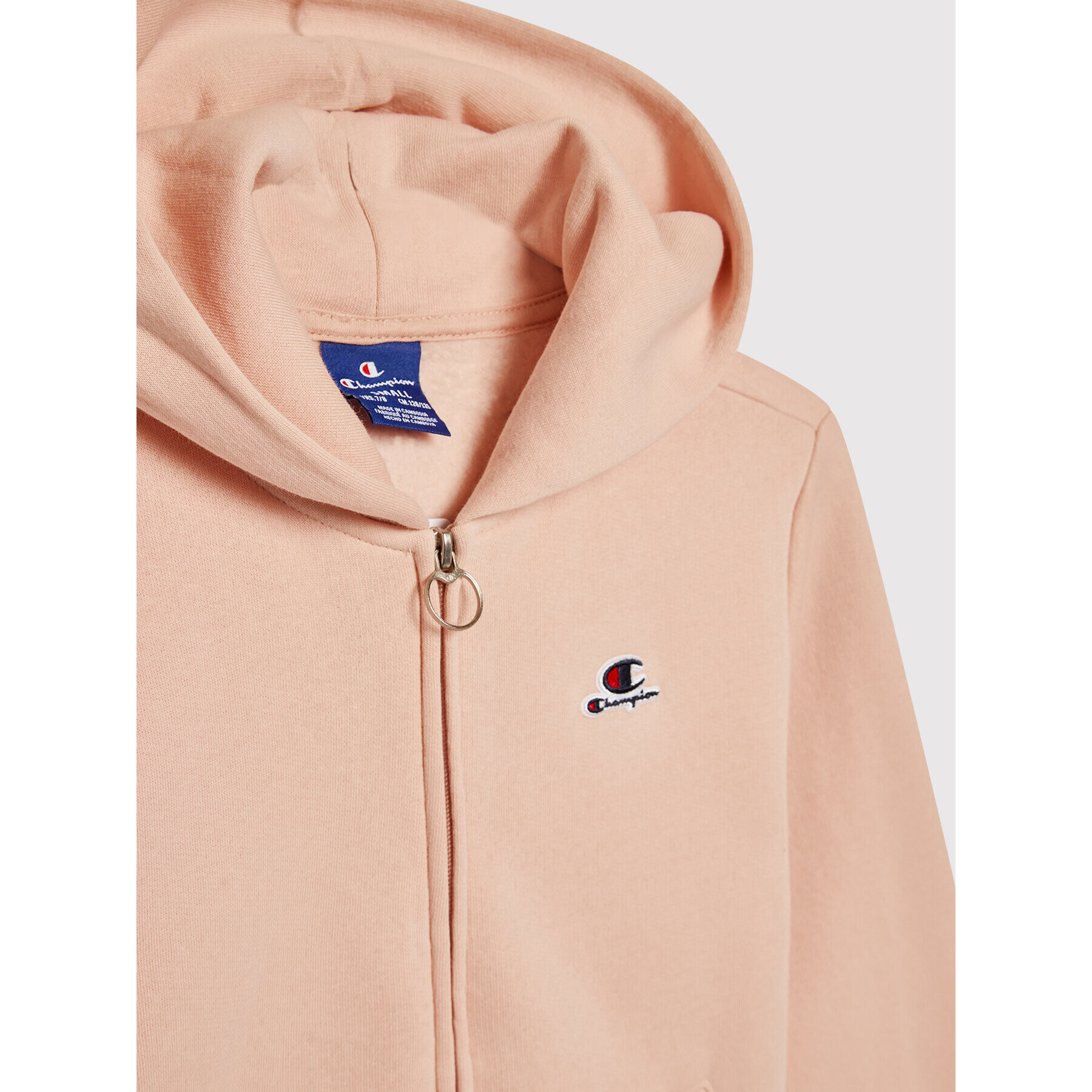 Champion Bluză Script Logo Hood 404227 Roz Custom Fit - Pled.ro