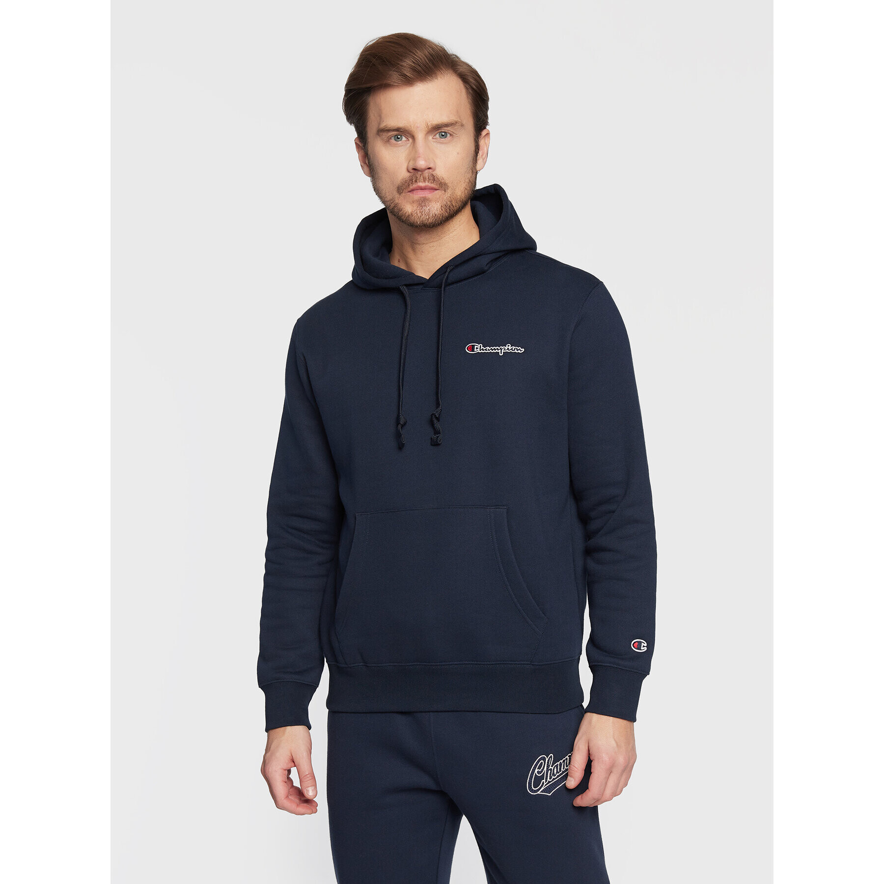 Champion Bluză Small Script Logo 217862 Bleumarin Regular Fit - Pled.ro