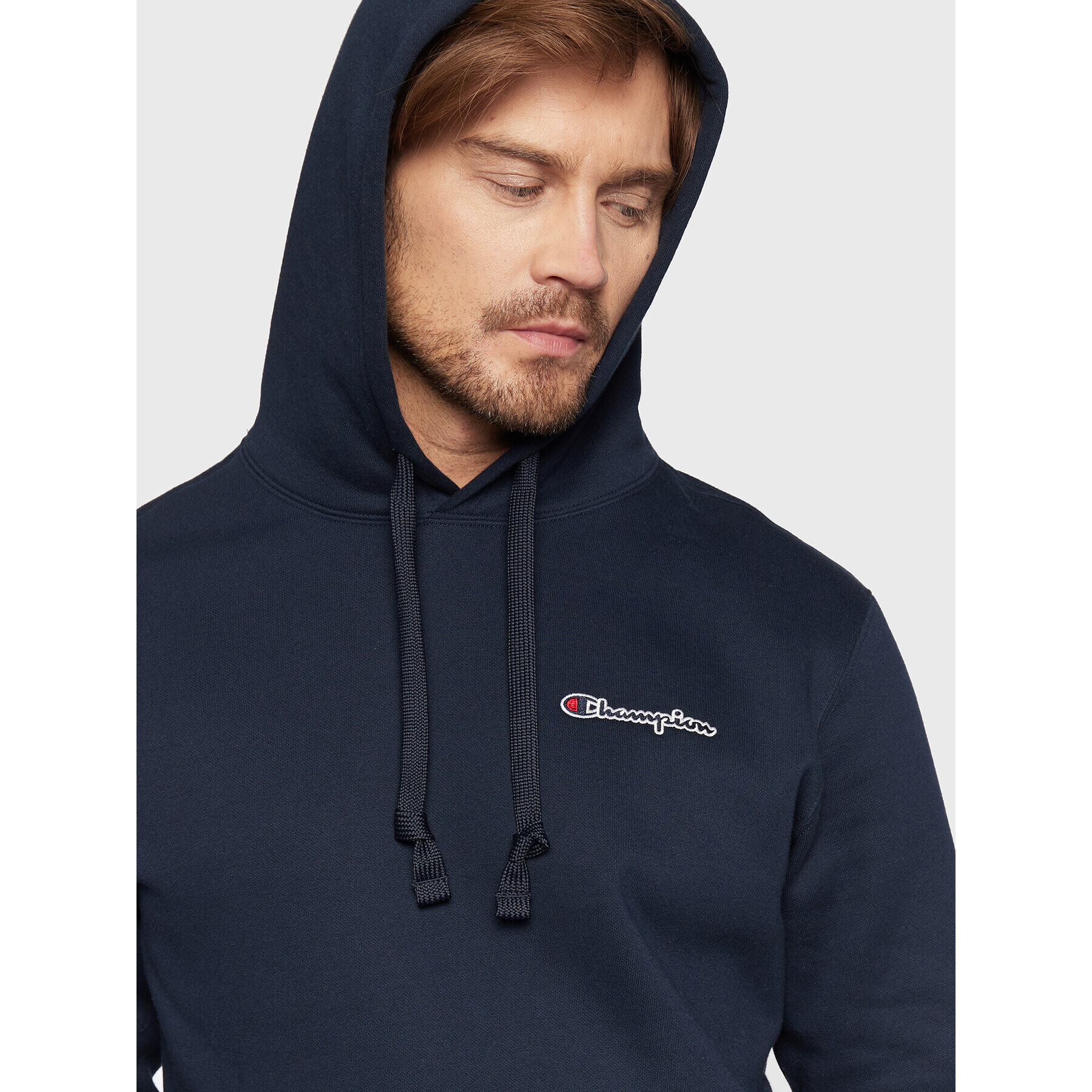 Champion Bluză Small Script Logo 217862 Bleumarin Regular Fit - Pled.ro