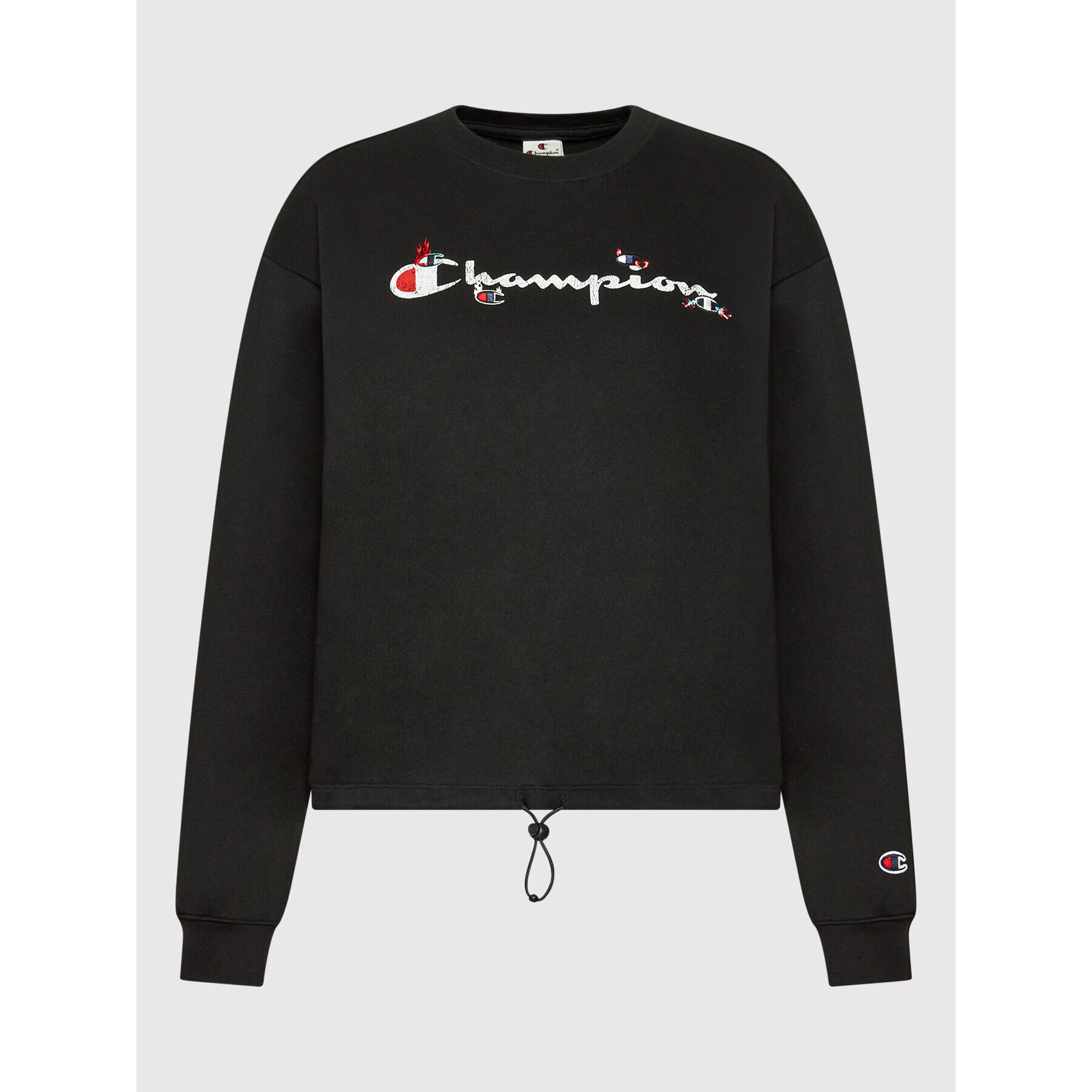 Champion Bluză Stitched With Love 115039 Negru Boxy Fit - Pled.ro