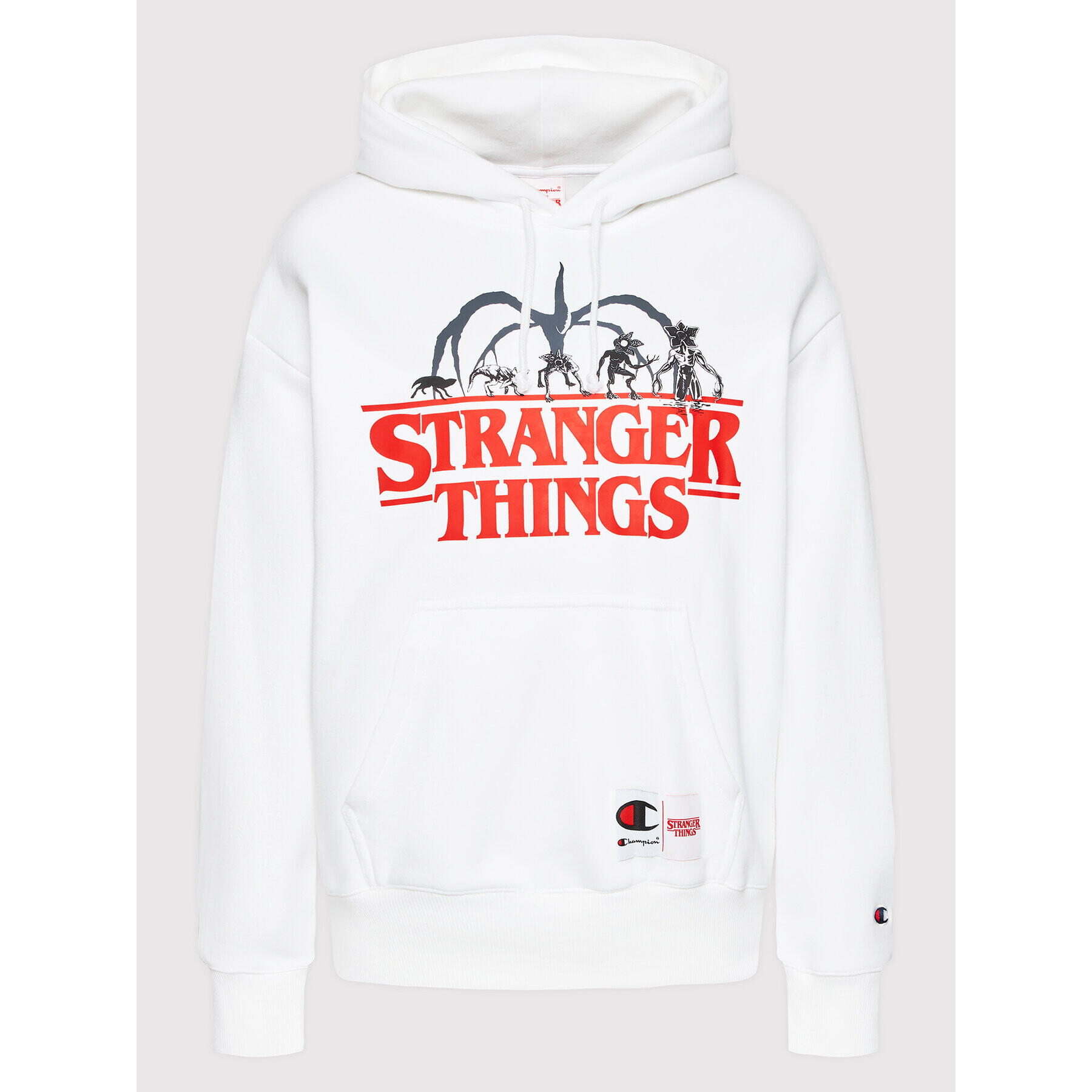 Champion Bluză STRANGER THINGS Unisex 217780 Alb Regular Fit - Pled.ro