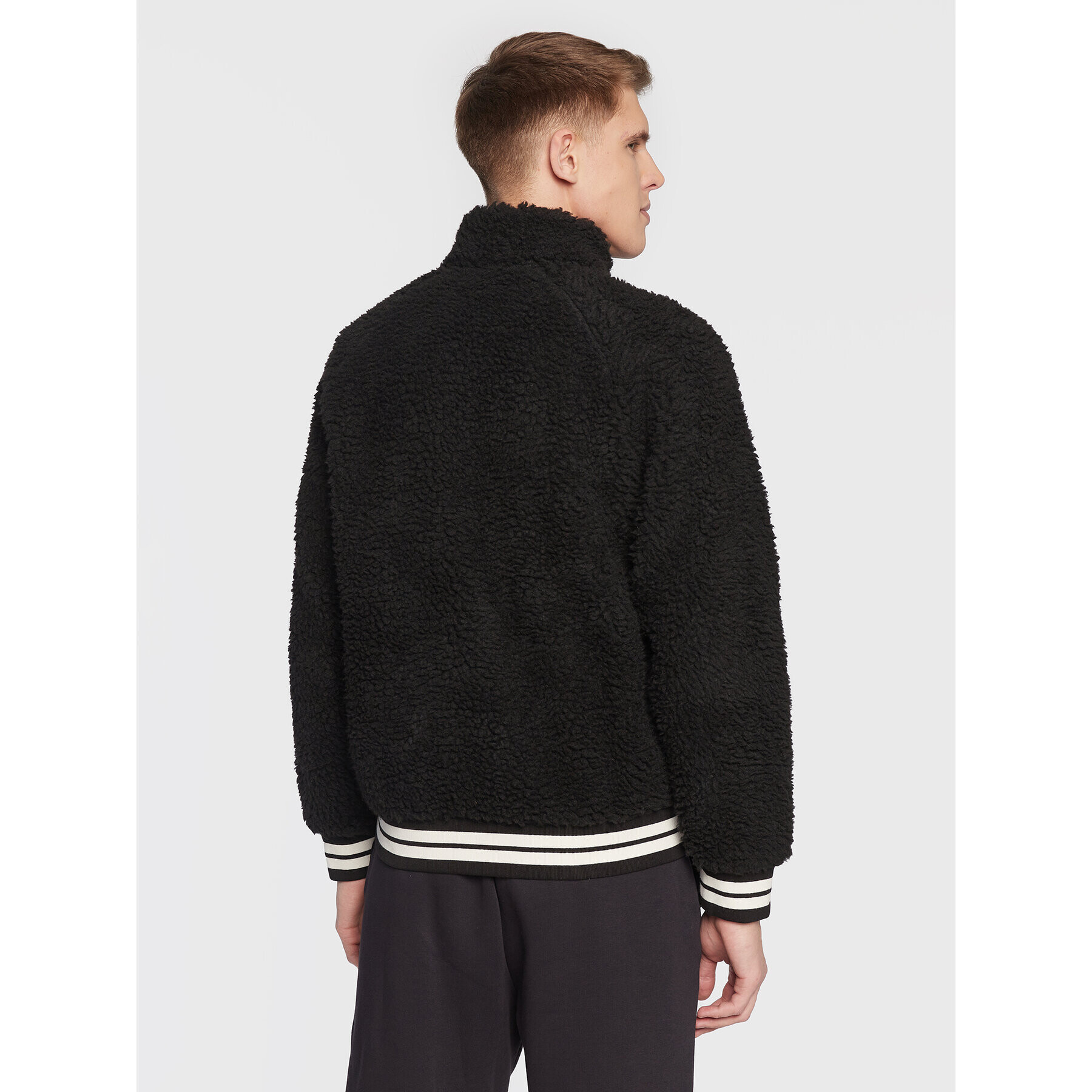 Champion Bluză Teddy Fleece 218096 Negru Regular Fit - Pled.ro