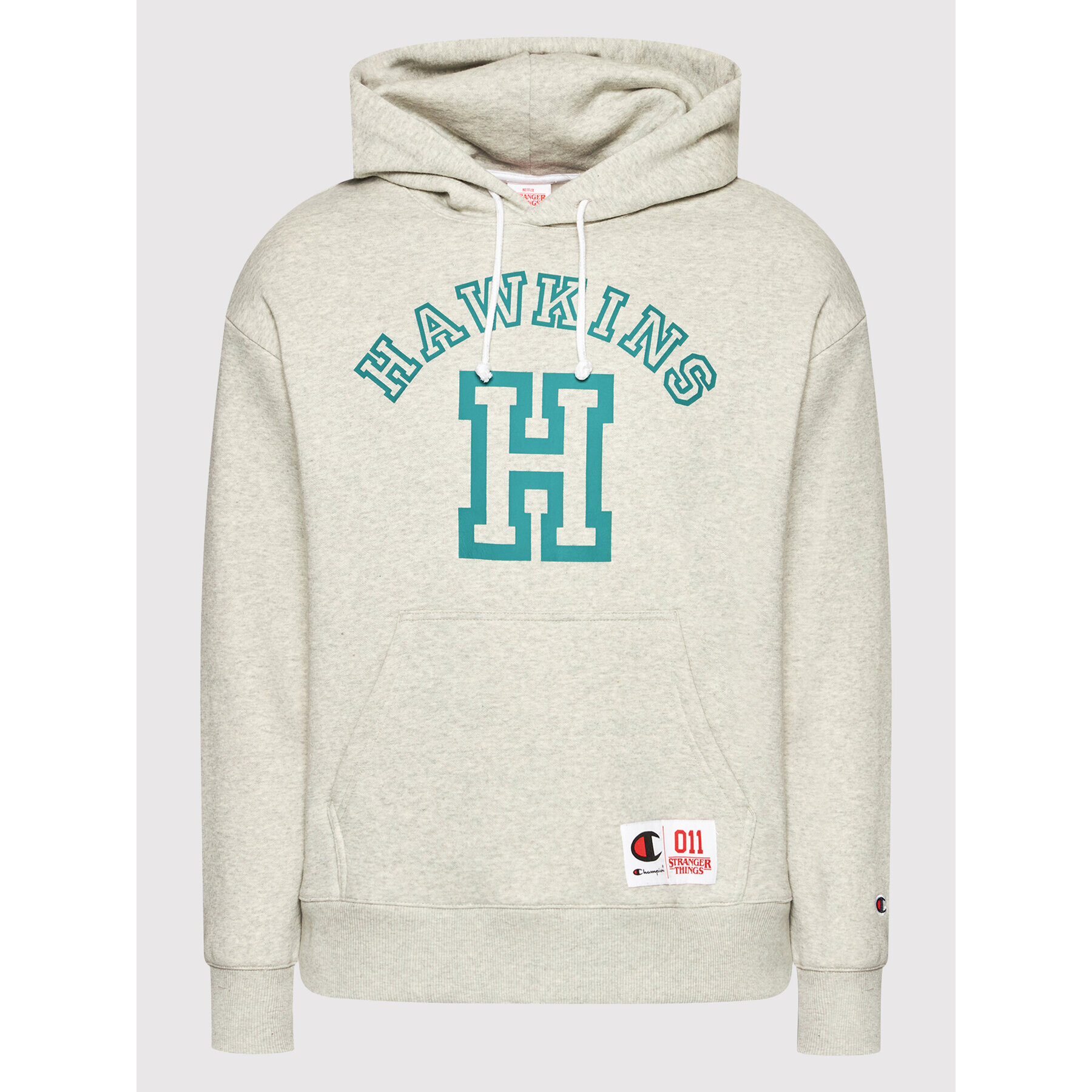 Champion Bluză Unisex STRANGER THINGS Hawkins 217751 Gri Regular Fit - Pled.ro