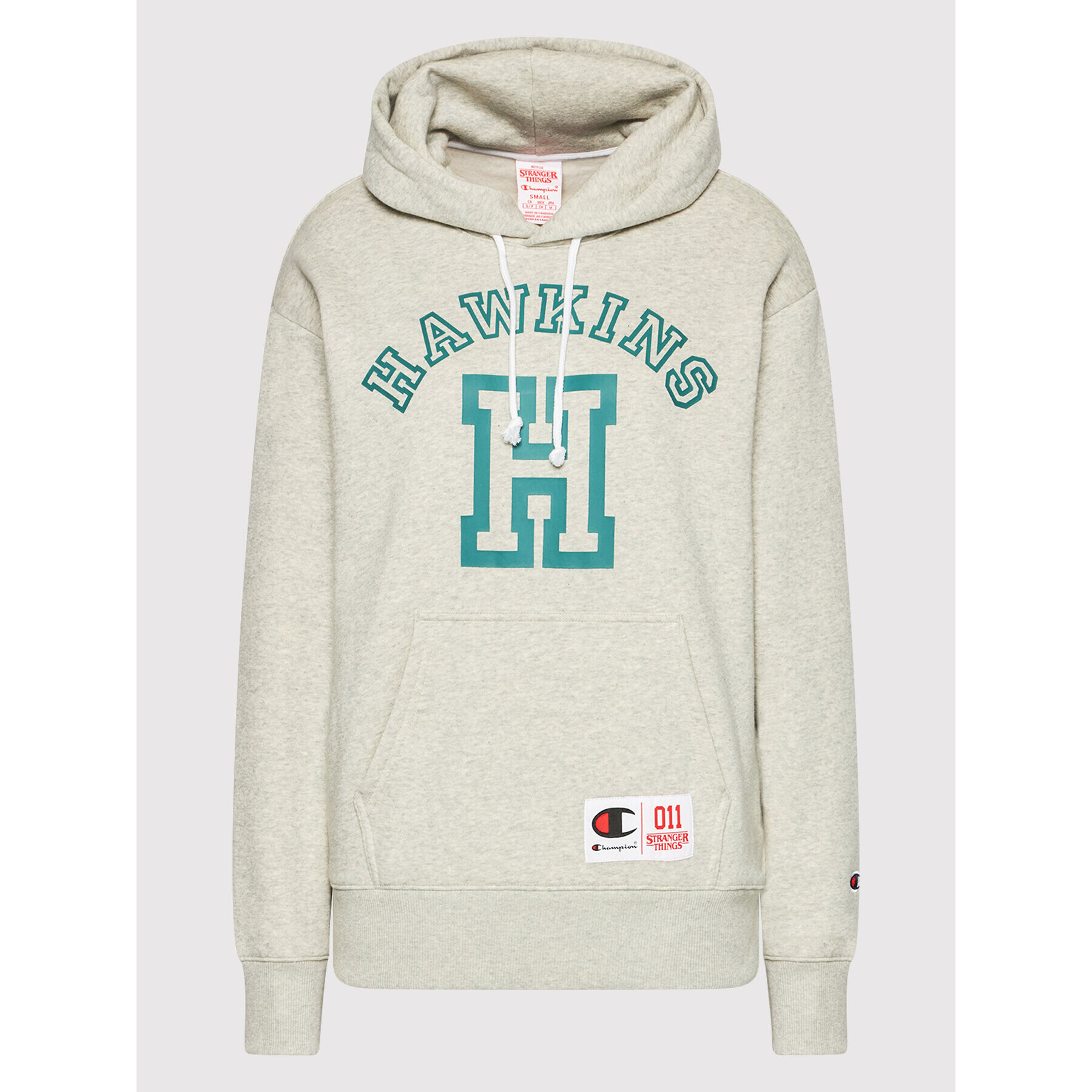 Champion Bluză Unisex STRANGER THINGS Hawkins 217751 Gri Regular Fit - Pled.ro