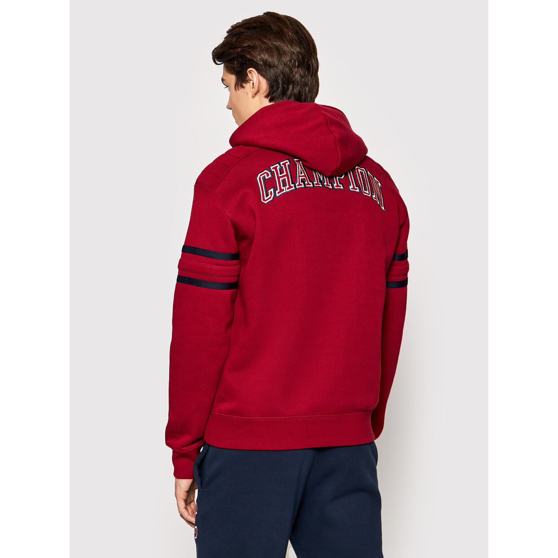 Champion Bluză Varsity Script Logo 216577 Roșu Custom Fit - Pled.ro