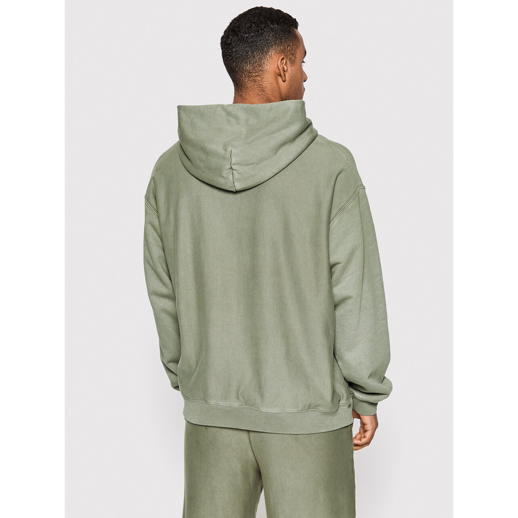 Champion Bluză Acid Wash Minimal 217240 Verde Custom Fit - Pled.ro