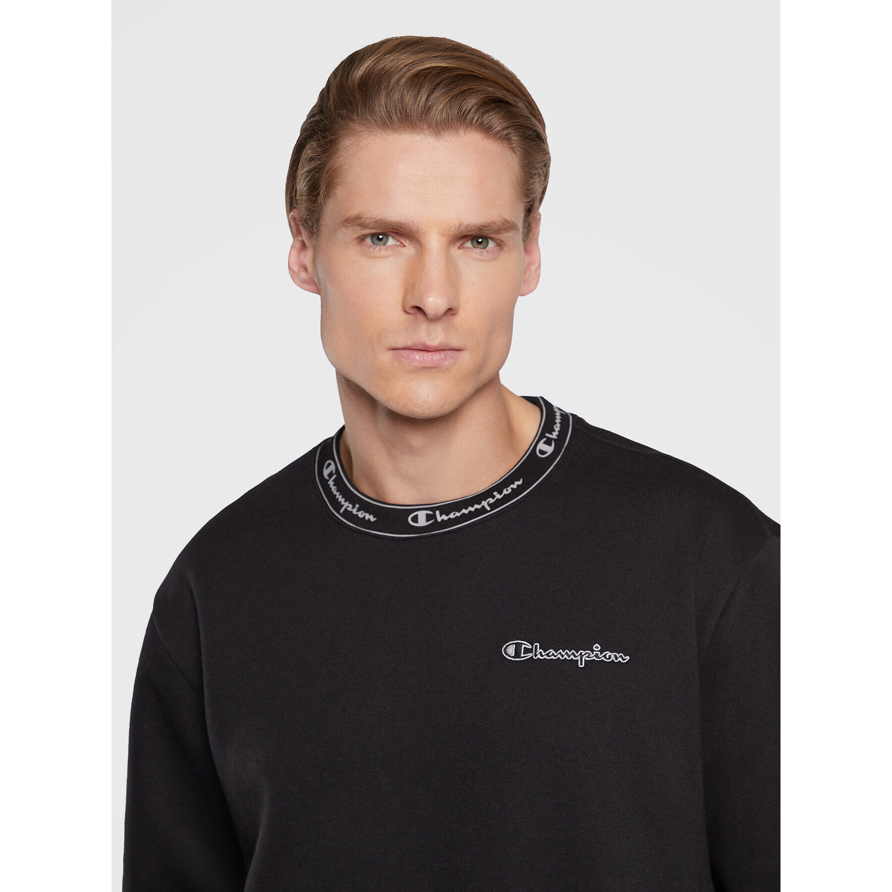 Champion Bluză Rib 217870 Negru Regular Fit - Pled.ro