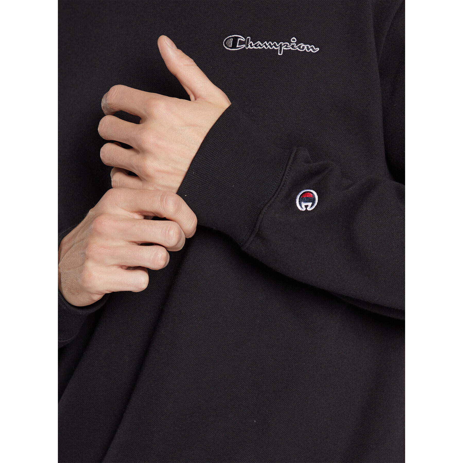 Champion Bluză Rib 217870 Negru Regular Fit - Pled.ro