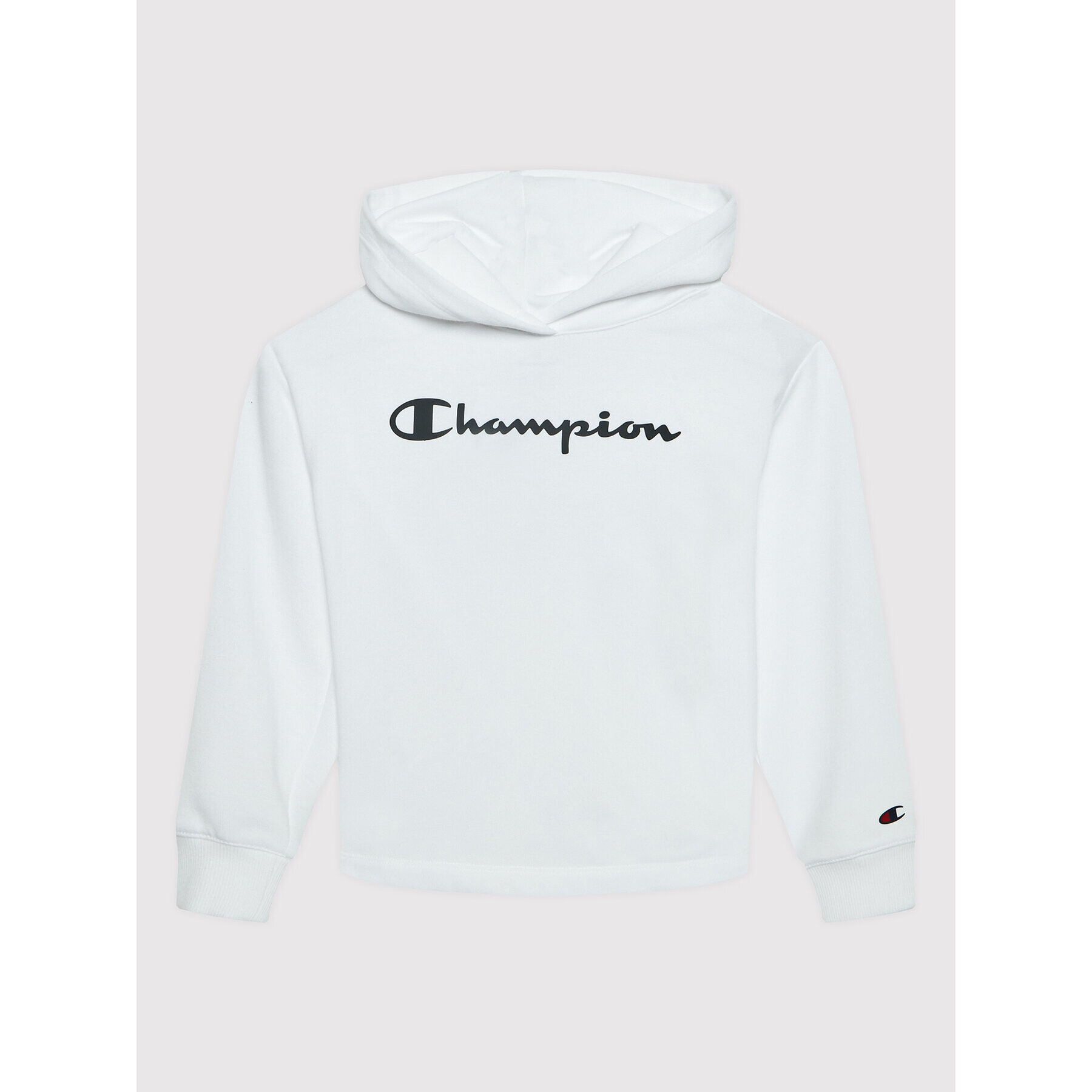 Champion Bluză Script Logo 404295 Alb Regular Fit - Pled.ro