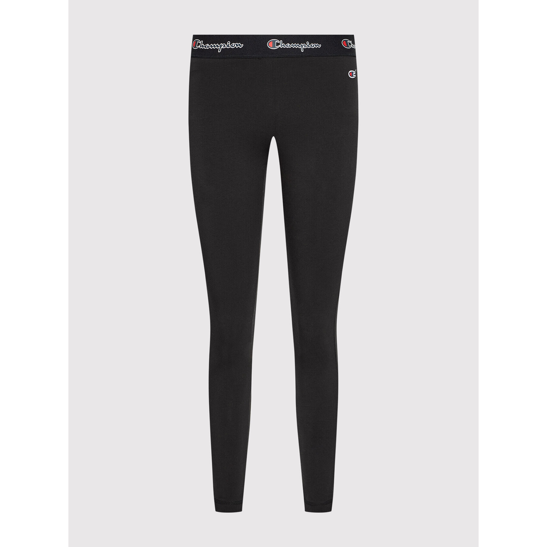 Champion Colanți Script Logo 114561 Negru Athletic Fit - Pled.ro