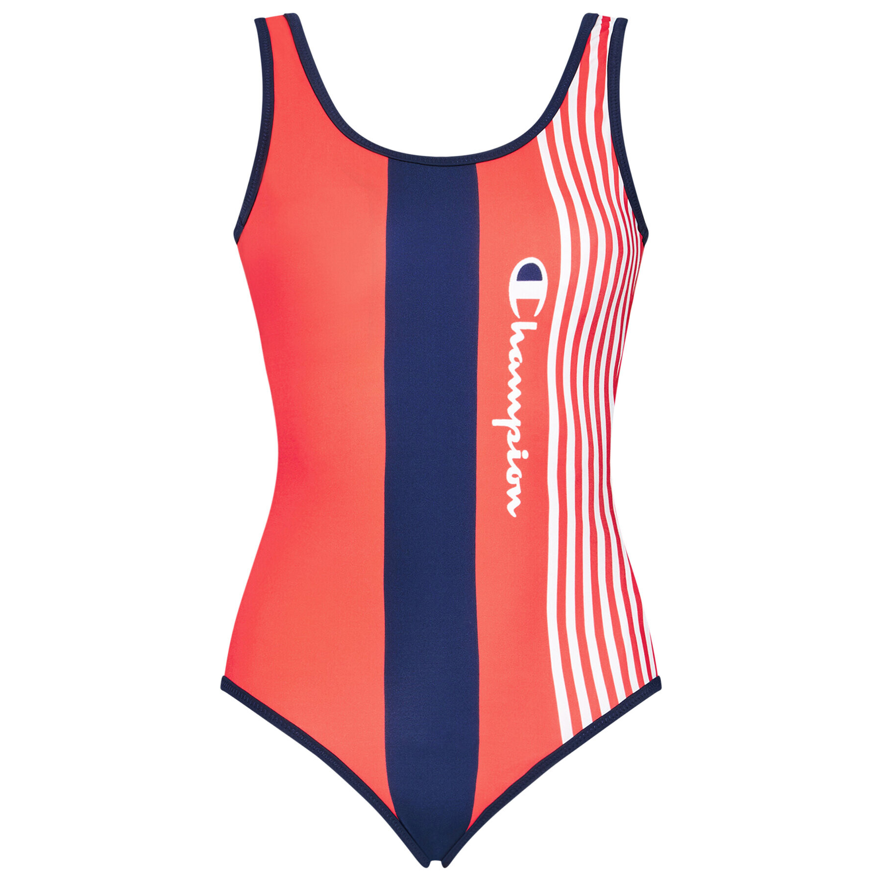 Champion Costum de baie Graphic Stripe Logo 113109 Roșu - Pled.ro