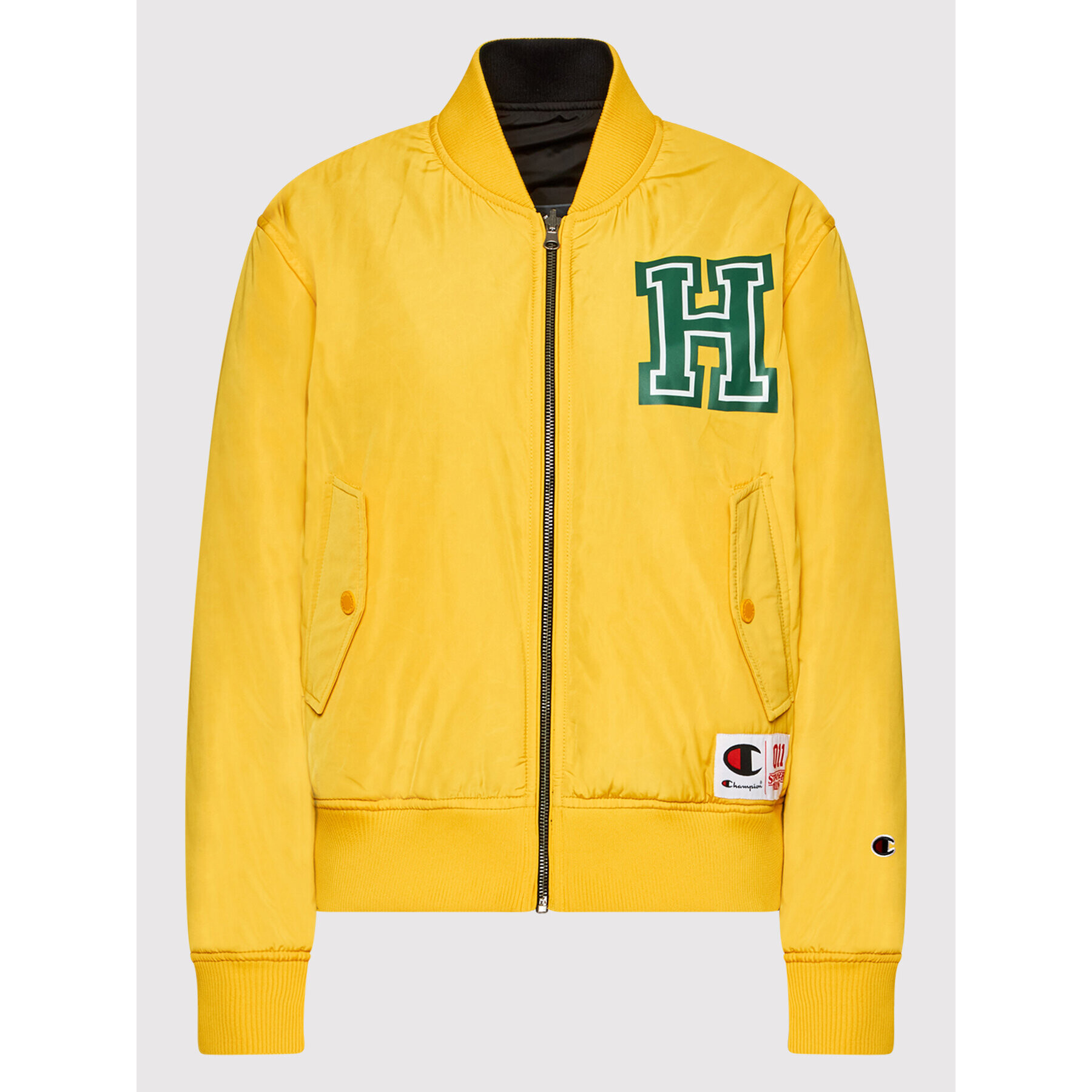 Champion Geacă bomber Unisex STRANGER THINGS Hawkins 217754 Galben Regular Fit - Pled.ro