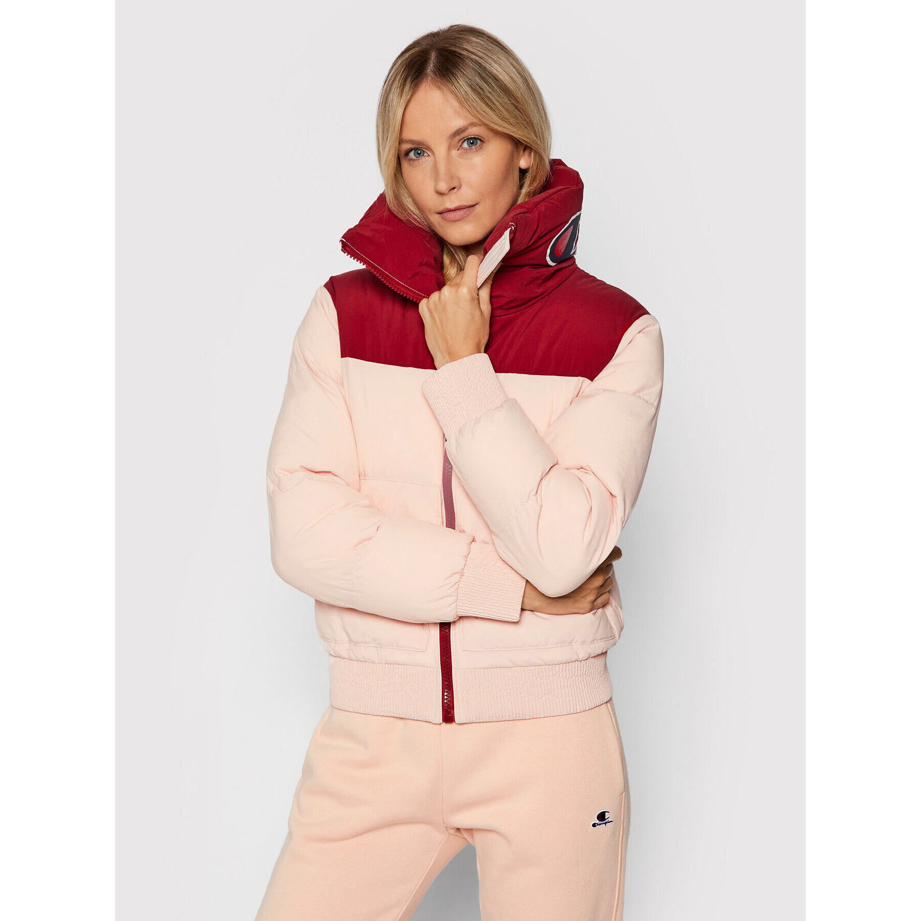 Champion Geacă din puf 114597 Roz Regular Fit - Pled.ro