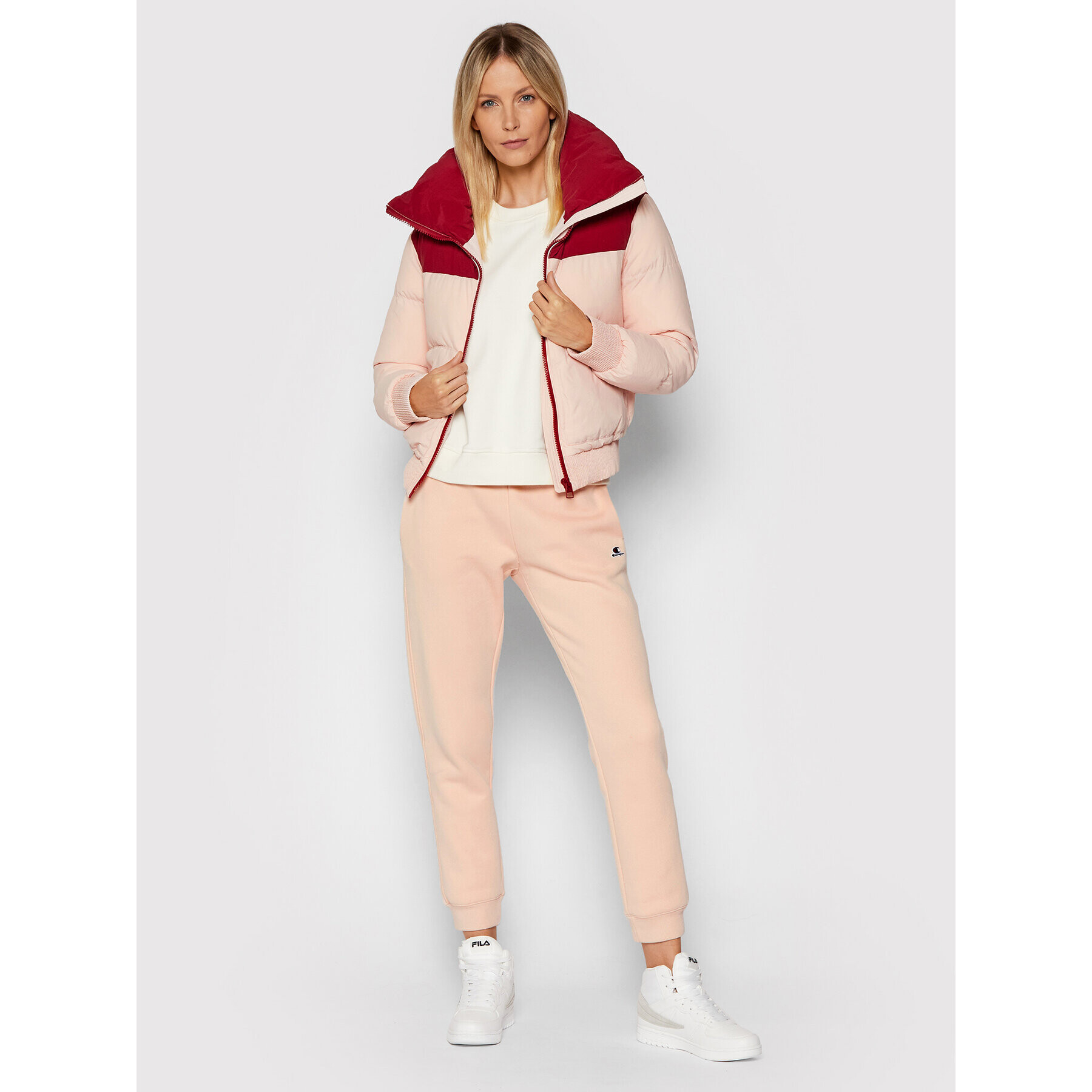 Champion Geacă din puf 114597 Roz Regular Fit - Pled.ro