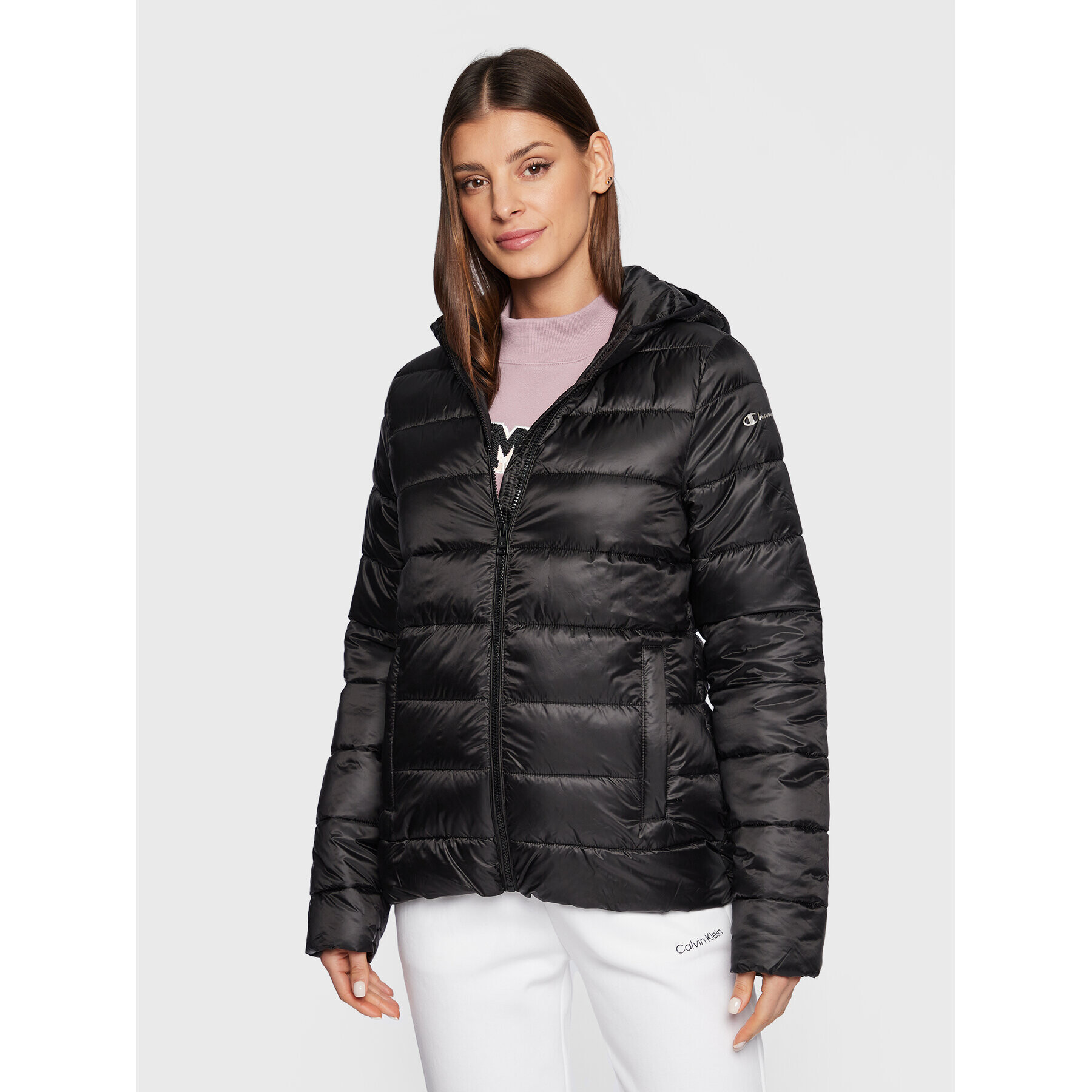 Champion Geacă din puf 115750 Negru Regular Fit - Pled.ro