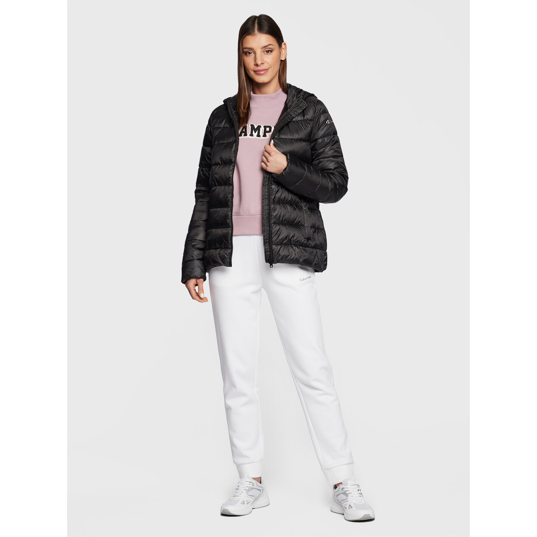 Champion Geacă din puf 115750 Negru Regular Fit - Pled.ro