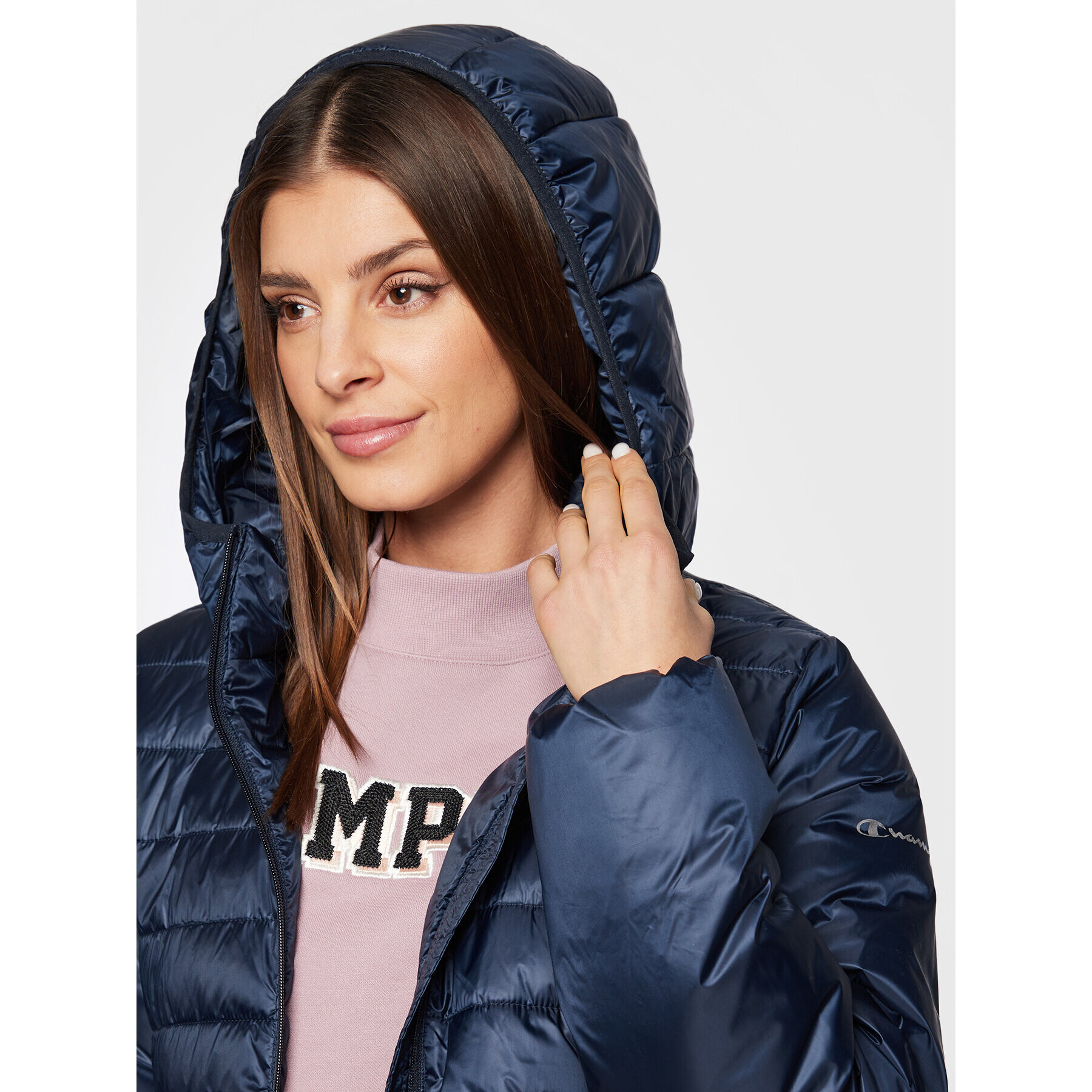 Champion Geacă din puf 115752 Bleumarin Regular Fit - Pled.ro