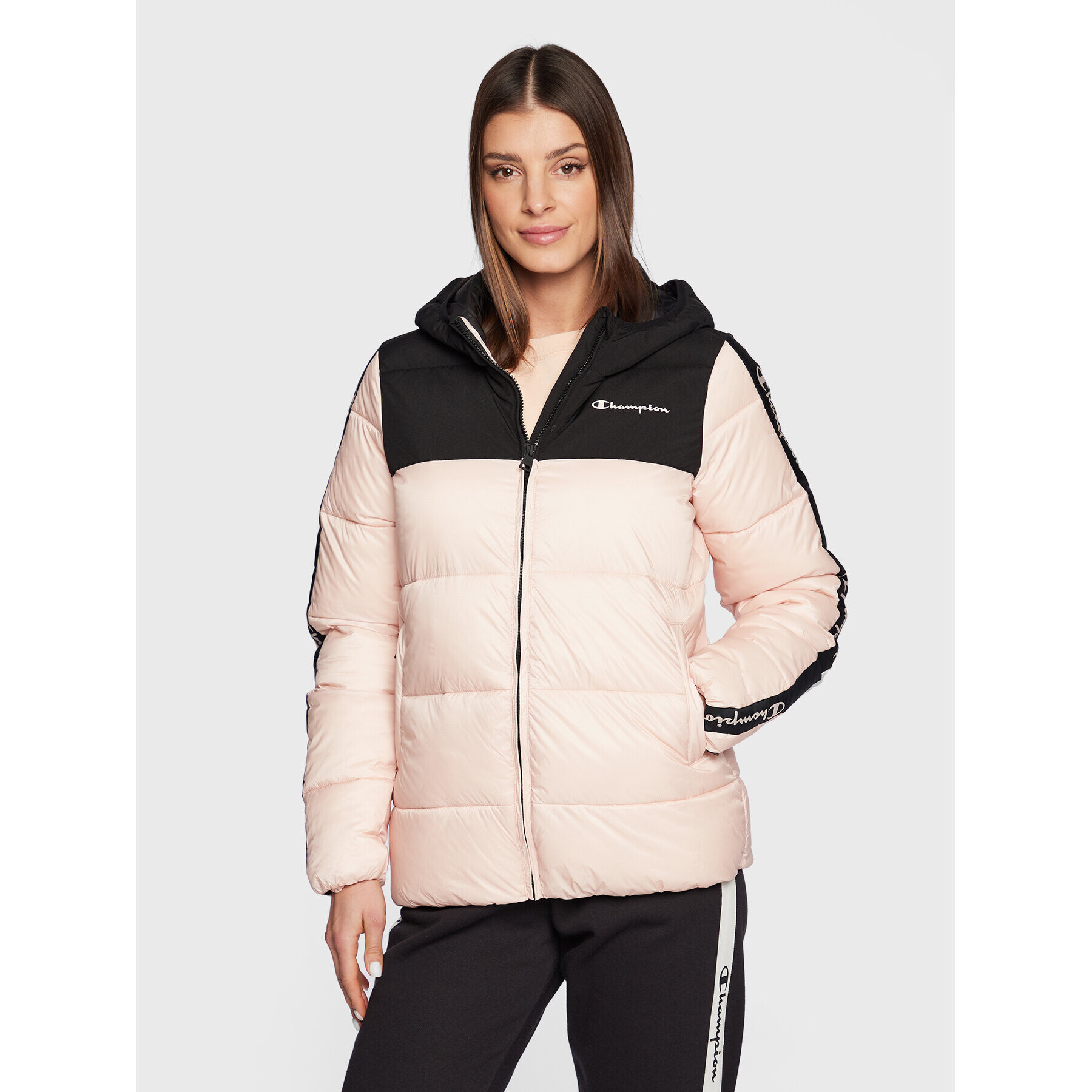 Champion Geacă din puf 115755 Roz Regular Fit - Pled.ro