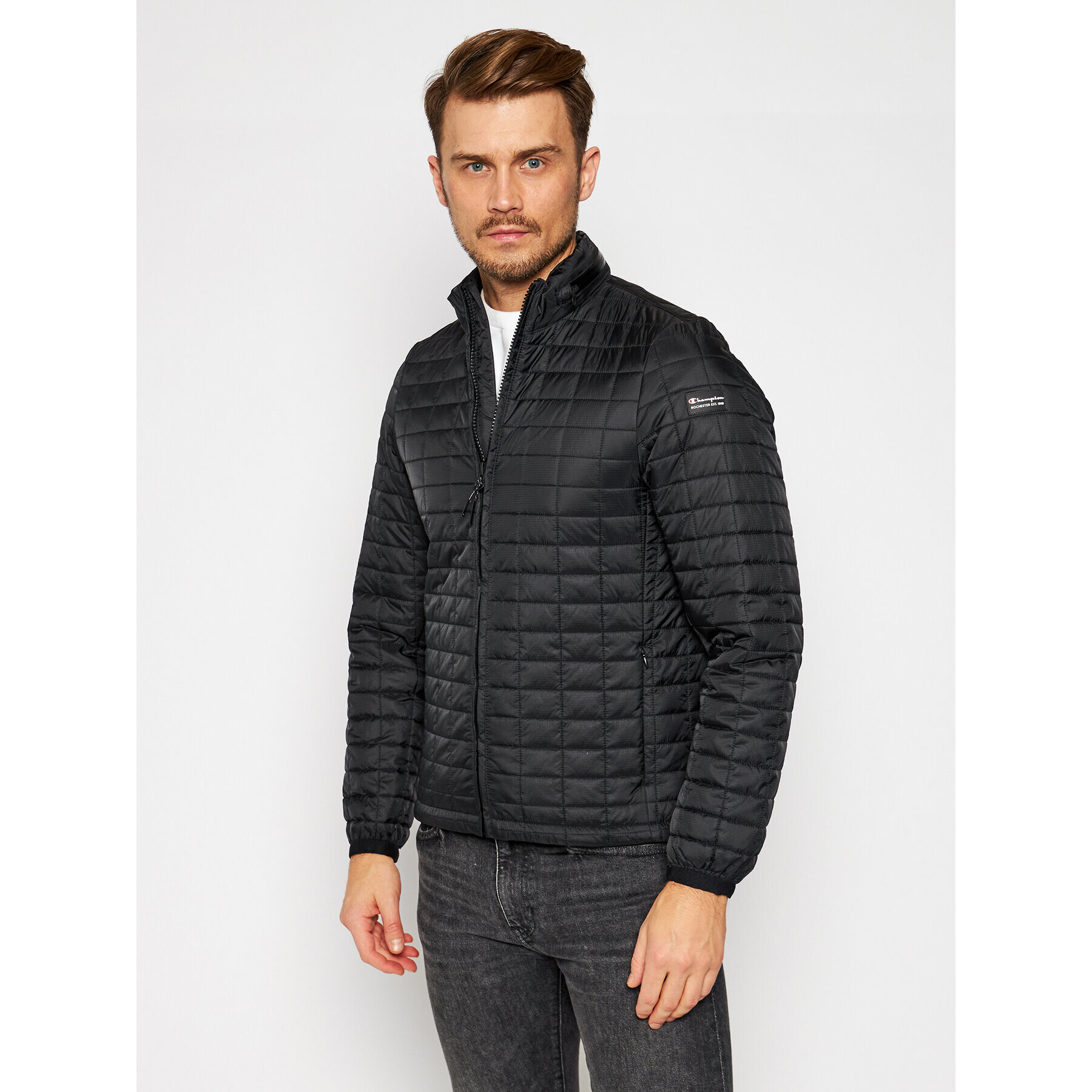 Champion Geacă din puf 215249 Negru Regular Fit - Pled.ro