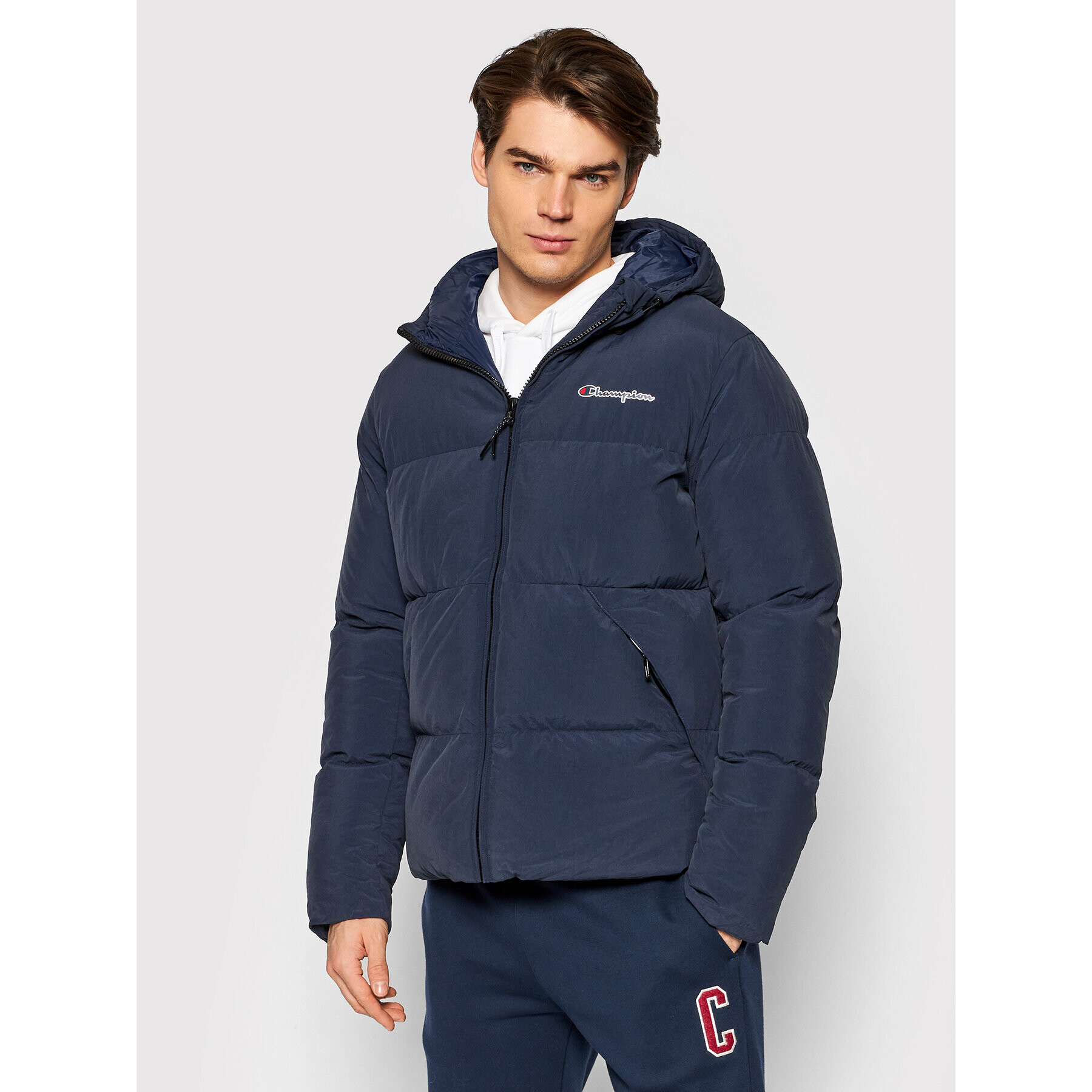 Champion Geacă din puf 216731 Bleumarin Regular Fit - Pled.ro