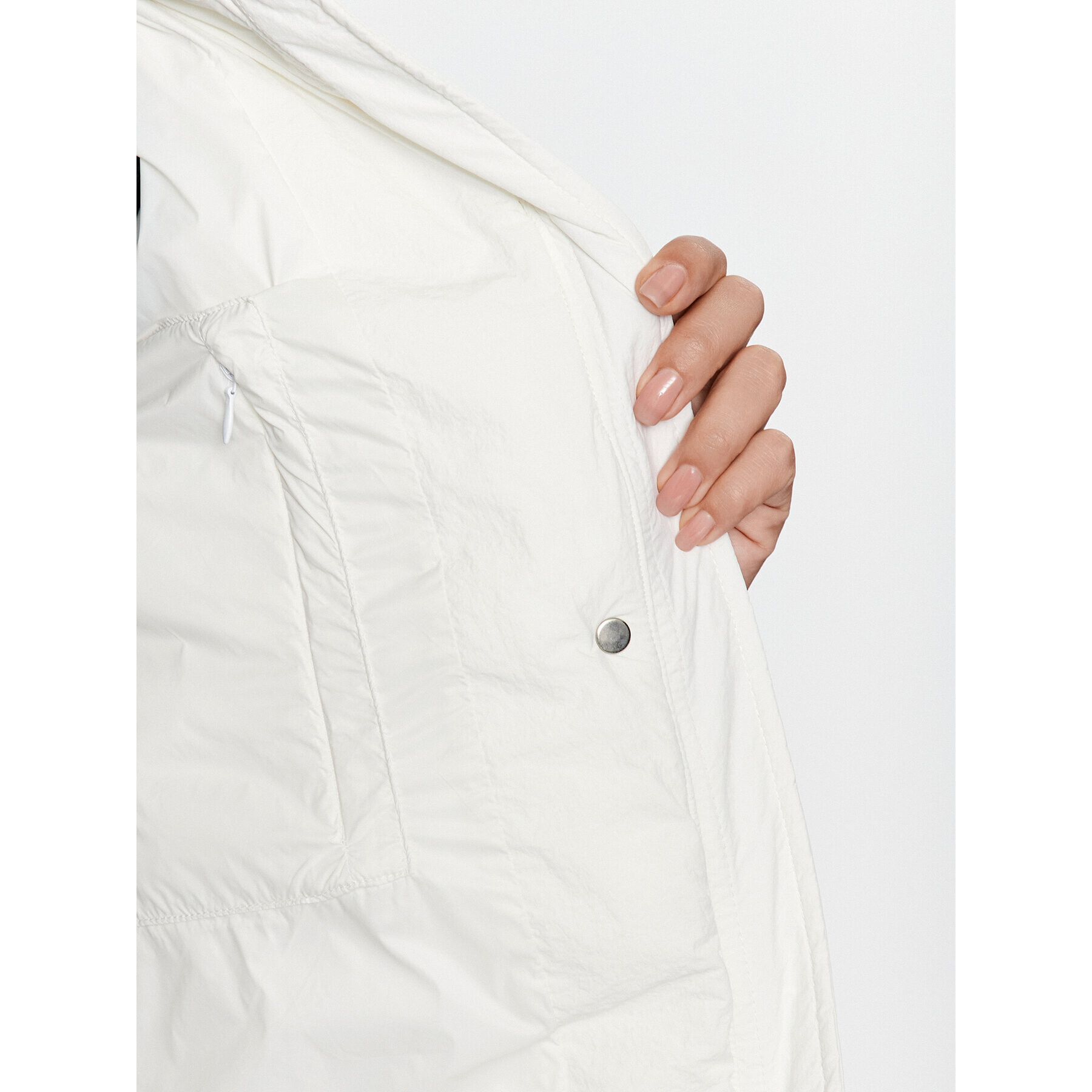 Champion Geacă din puf Jacket 116922 Écru Custom Fit - Pled.ro