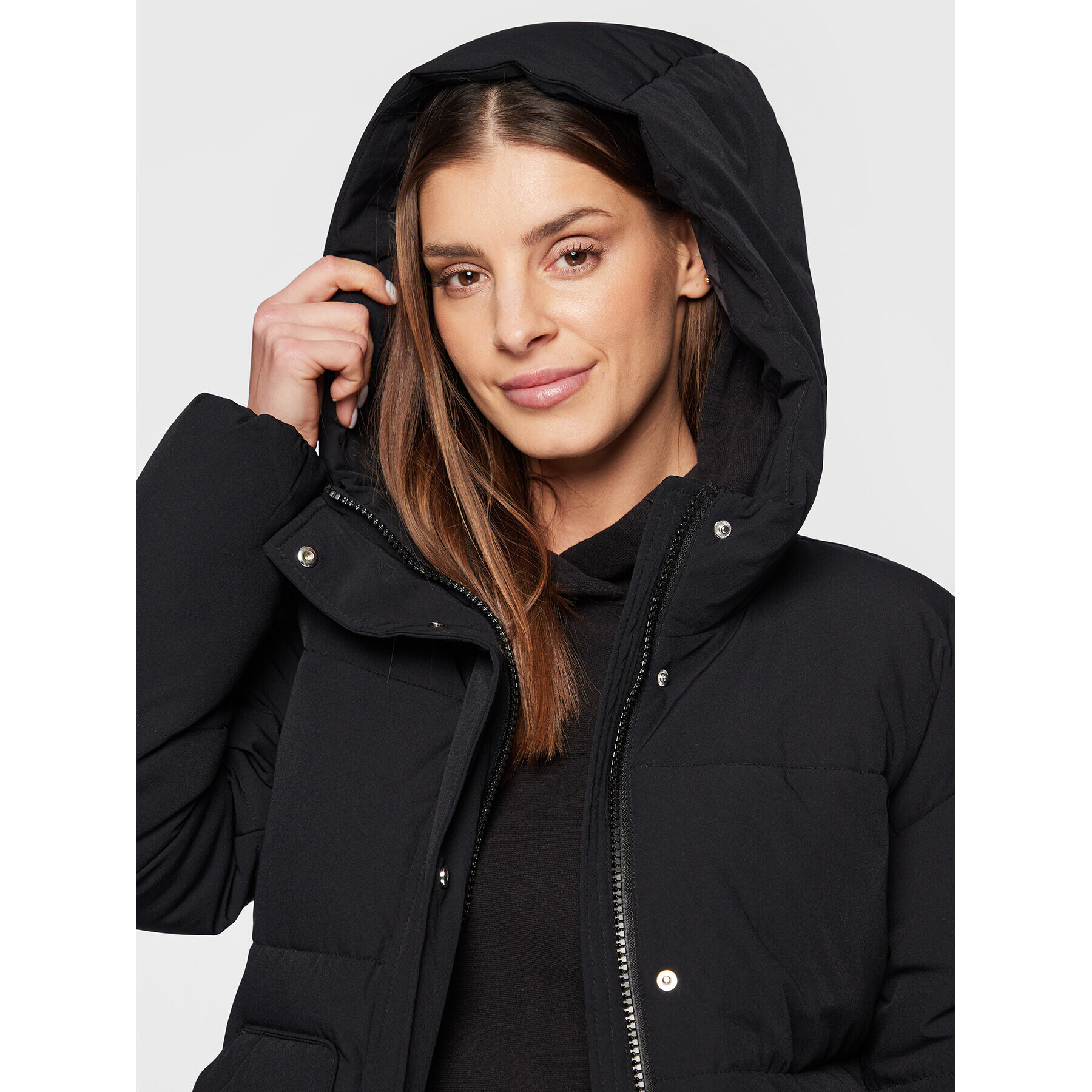 Champion Geacă din puf Padded 115654 Negru Regular Fit - Pled.ro