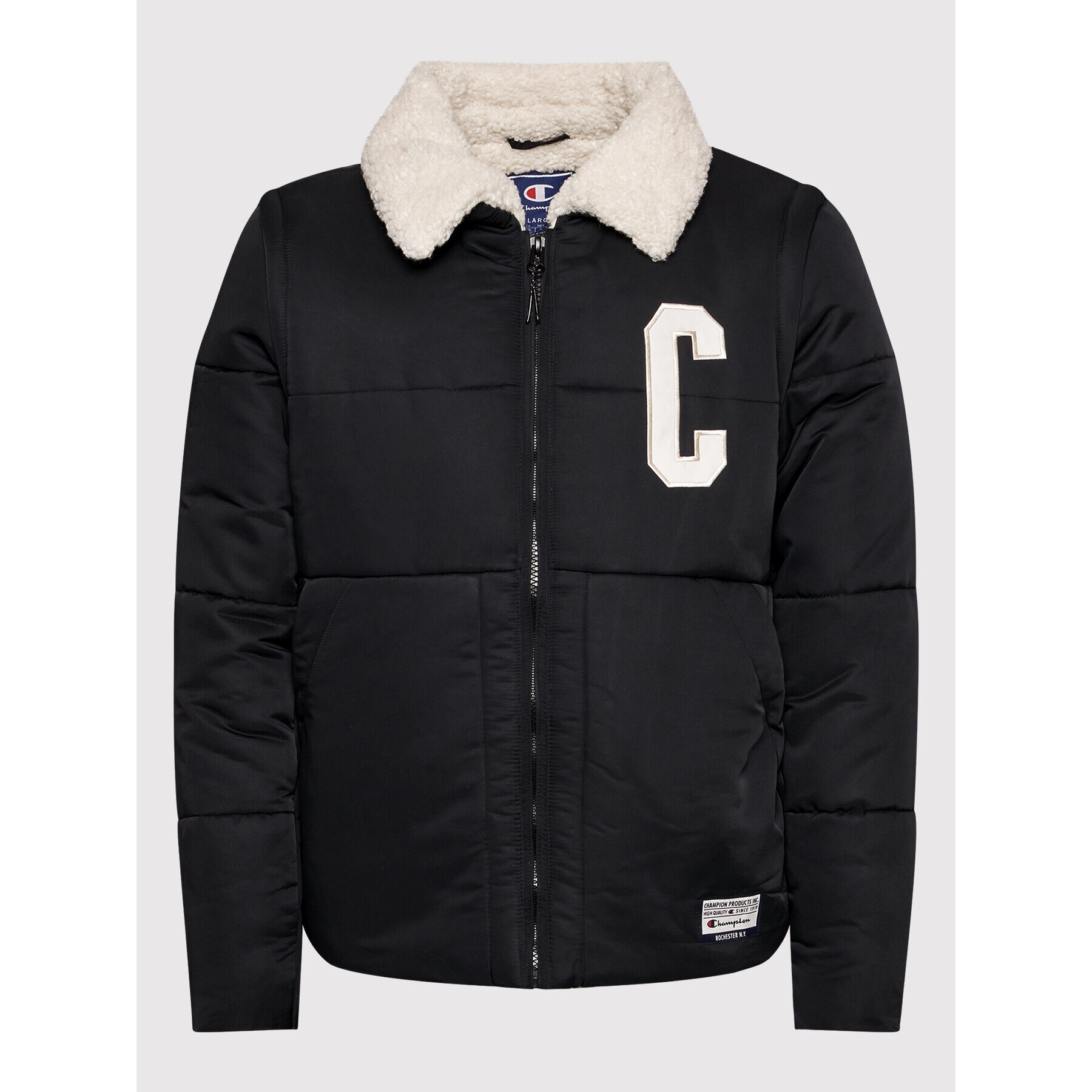 Champion Geacă din puf Teddy 216735 Negru Regular Fit - Pled.ro