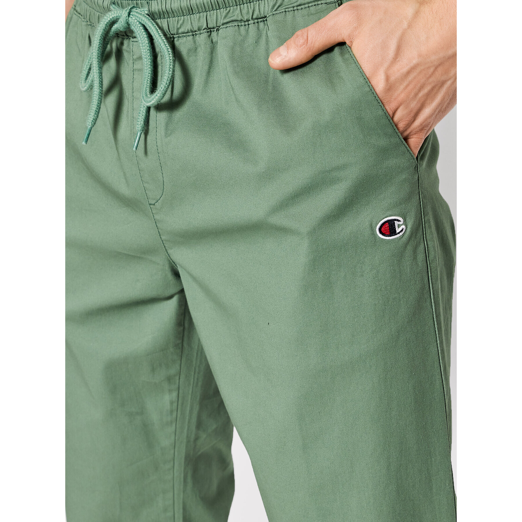 Champion Joggers Twill Cuffed 214366 Verde Slim Fit - Pled.ro