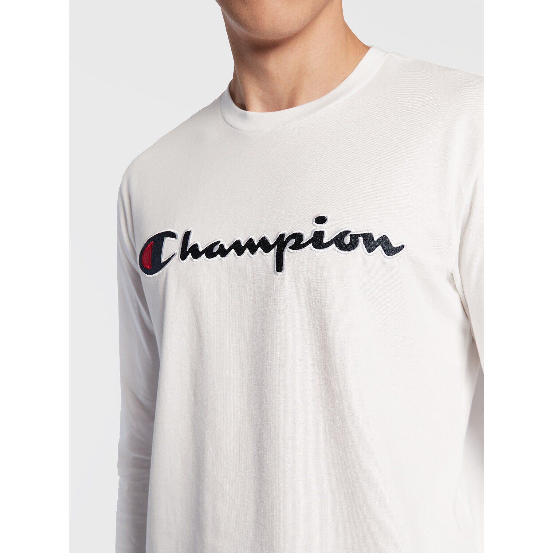 Champion Longsleeve 217861 Alb Regular Fit - Pled.ro