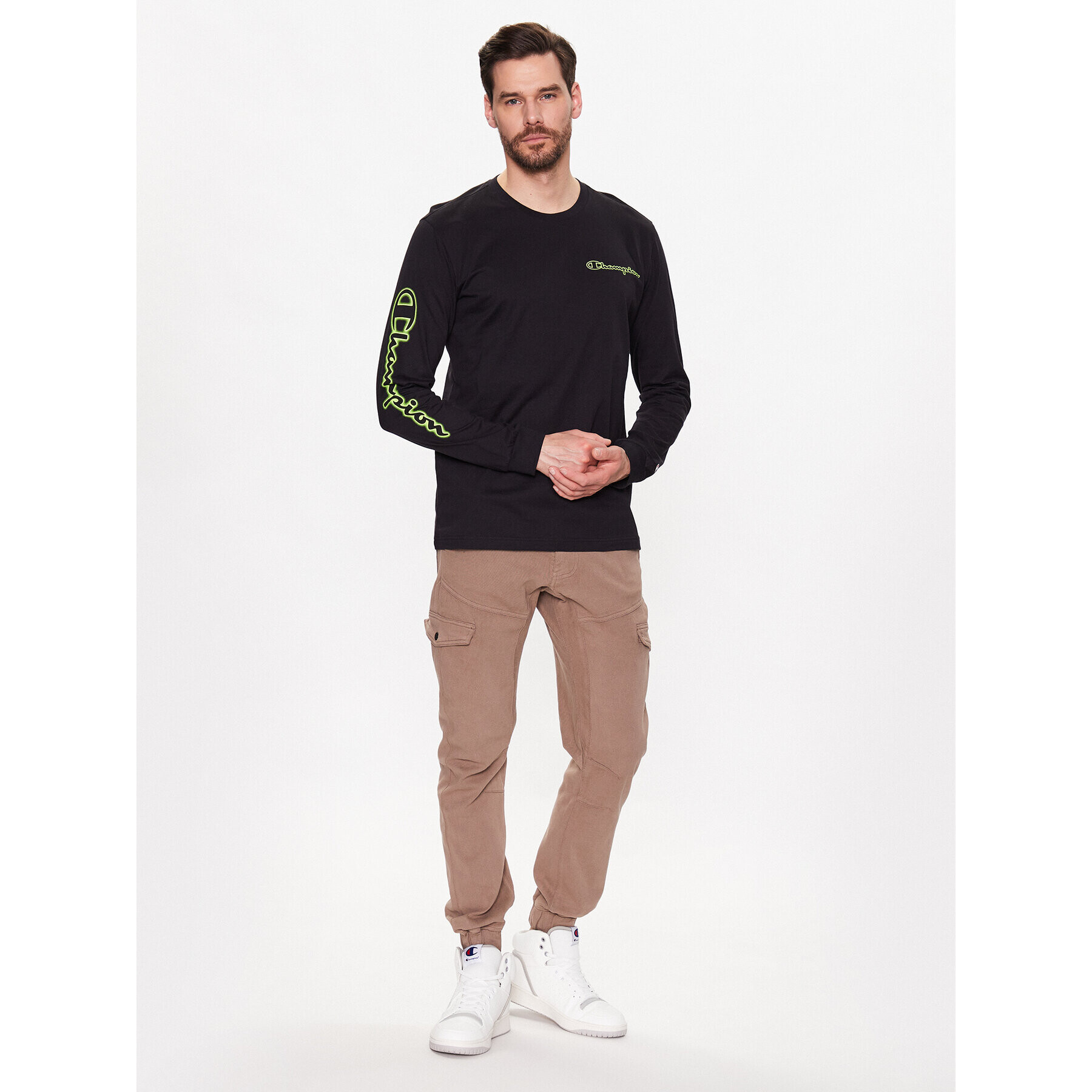 Champion Longsleeve 218485 Negru Regular Fit - Pled.ro