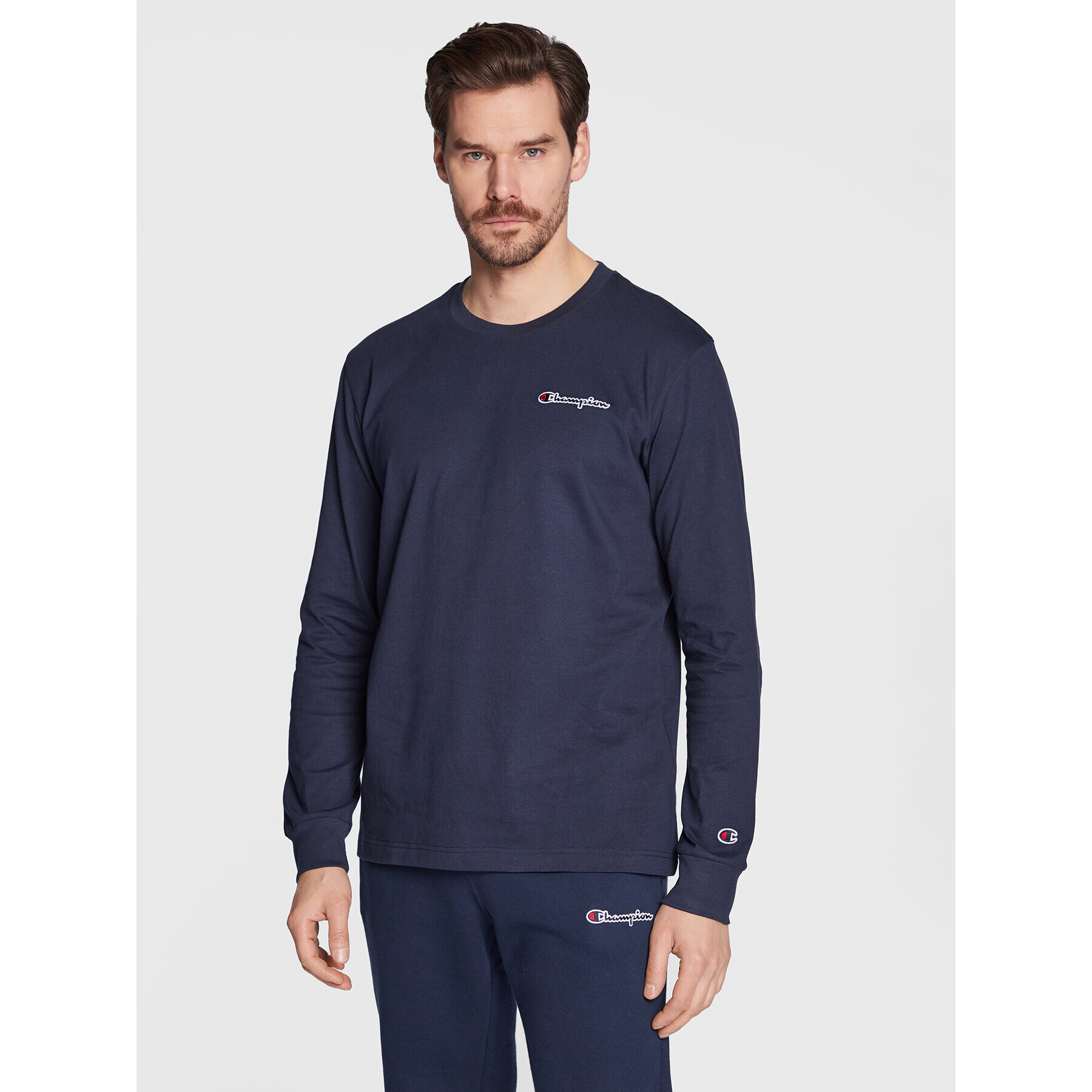 Champion Longsleeve Crewneck 217868 Bleumarin Regular Fit - Pled.ro