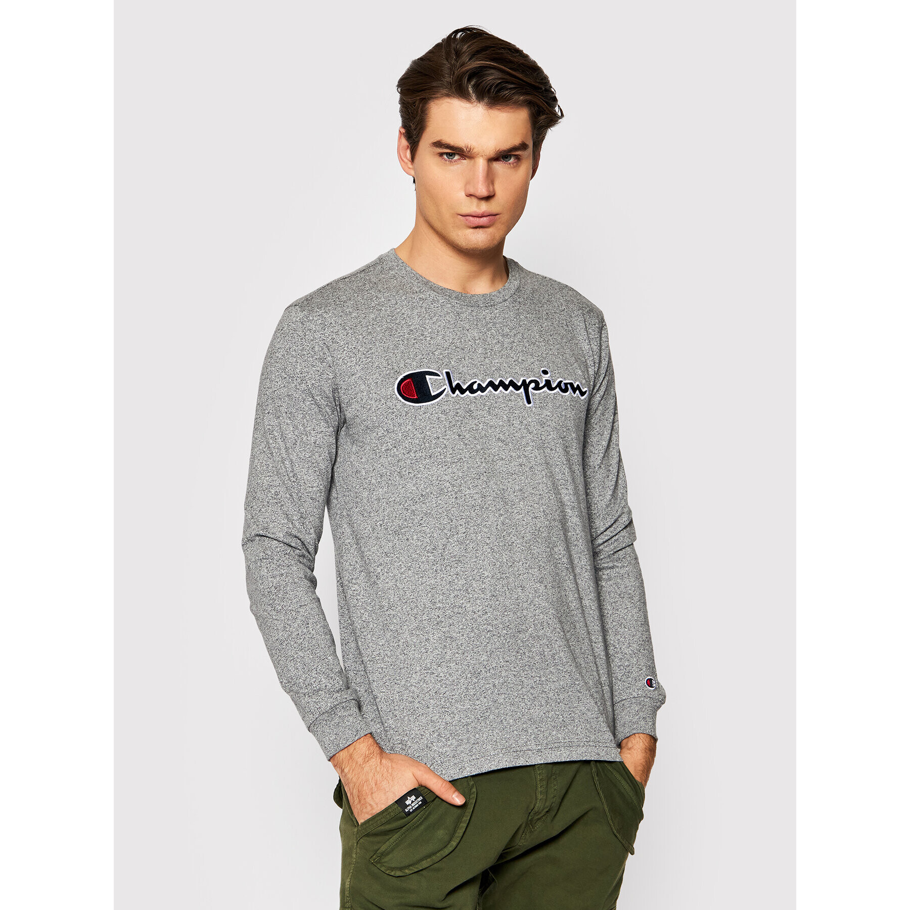 Champion Longsleeve High 216474 Gri Regular Fit - Pled.ro