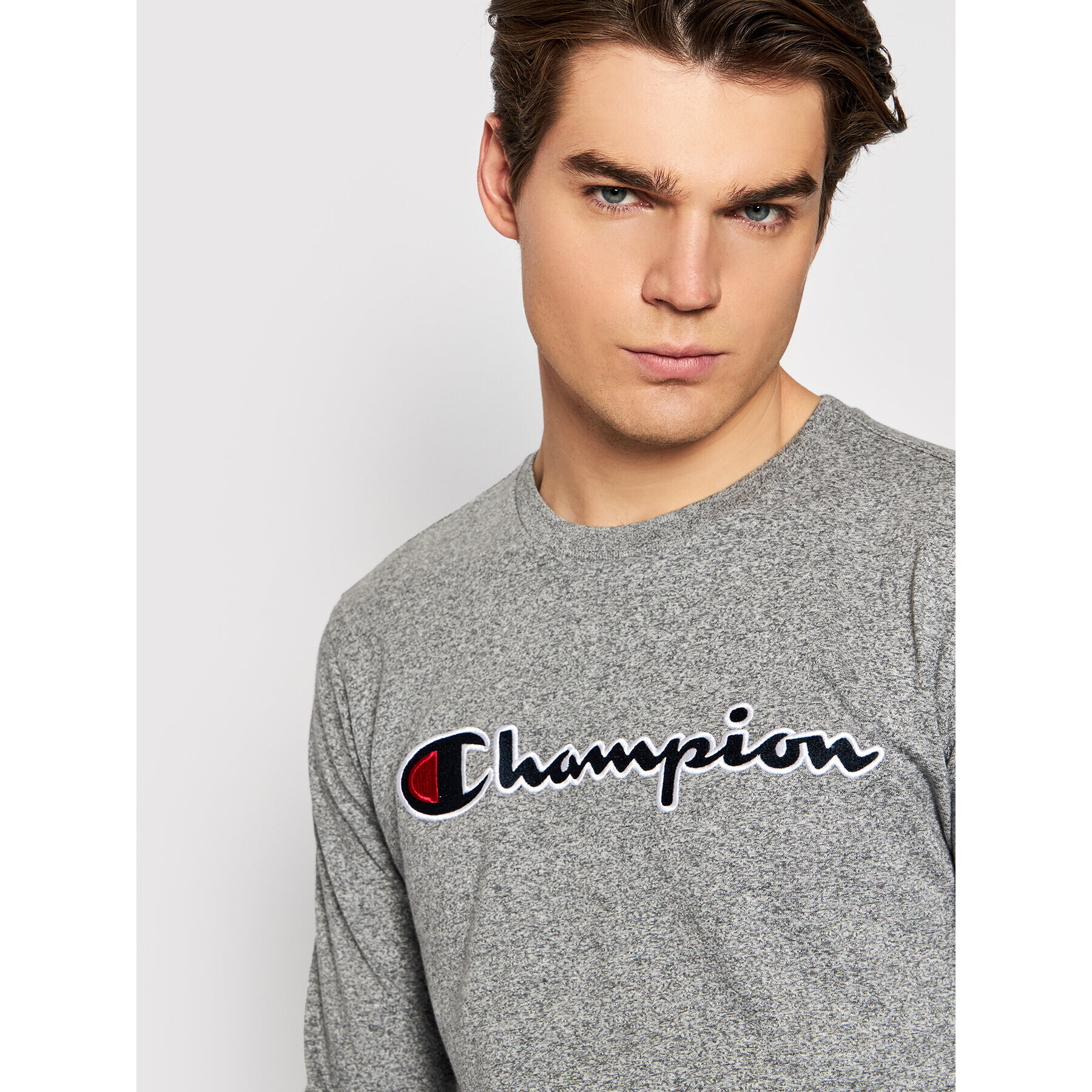 Champion Longsleeve High 216474 Gri Regular Fit - Pled.ro