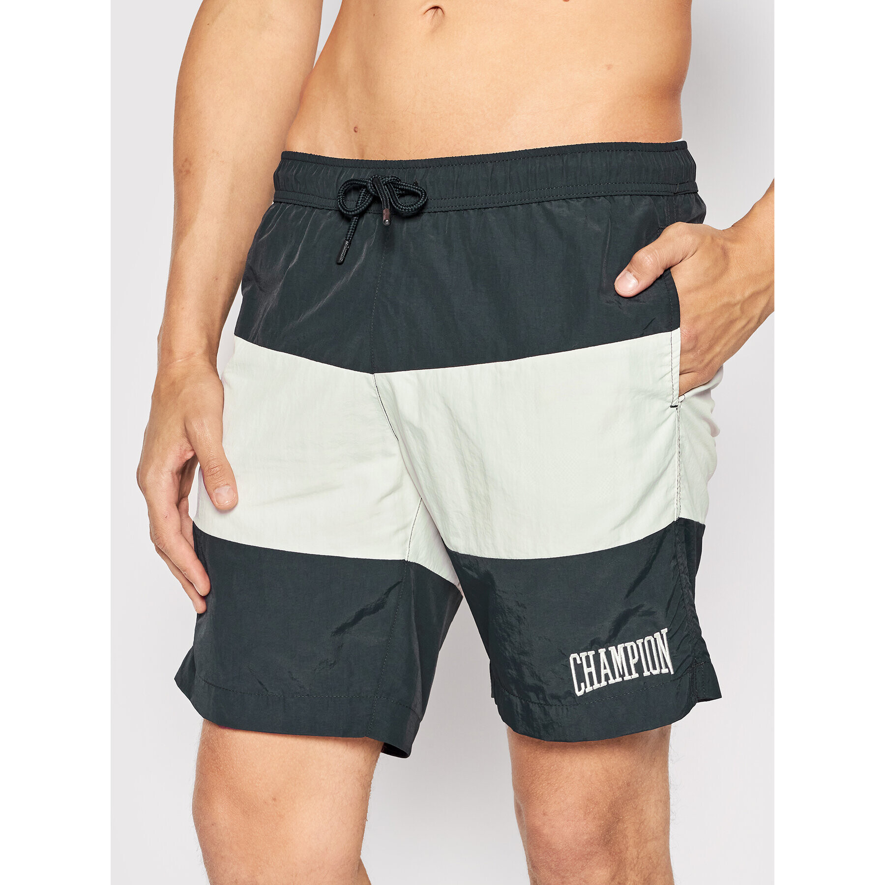 Champion Pantaloni scurți pentru înot Bookstore 217296 Bleumarin Regular Fit - Pled.ro