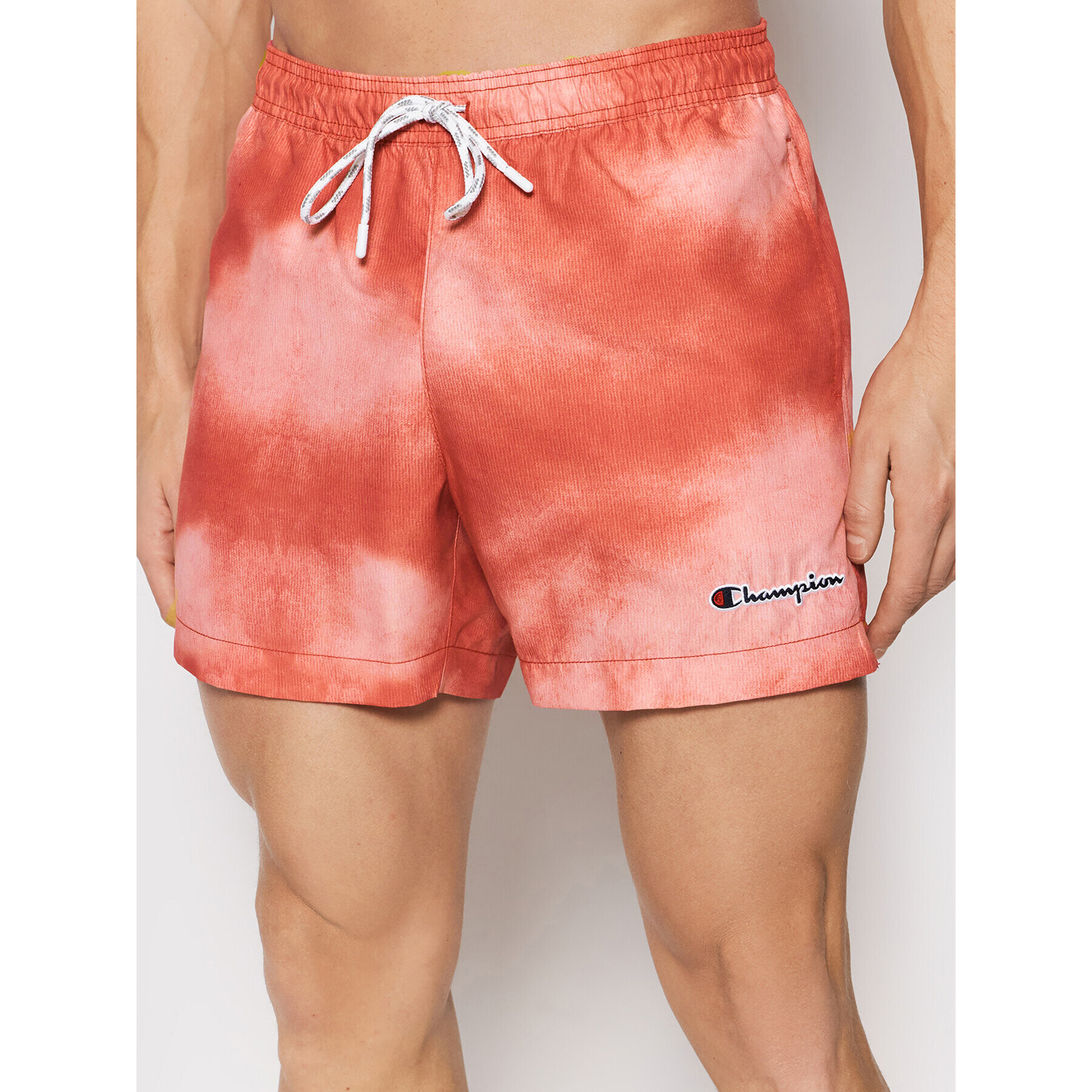 Champion Pantaloni scurți pentru înot Tie Dye 216063 Roșu Regular Fit - Pled.ro