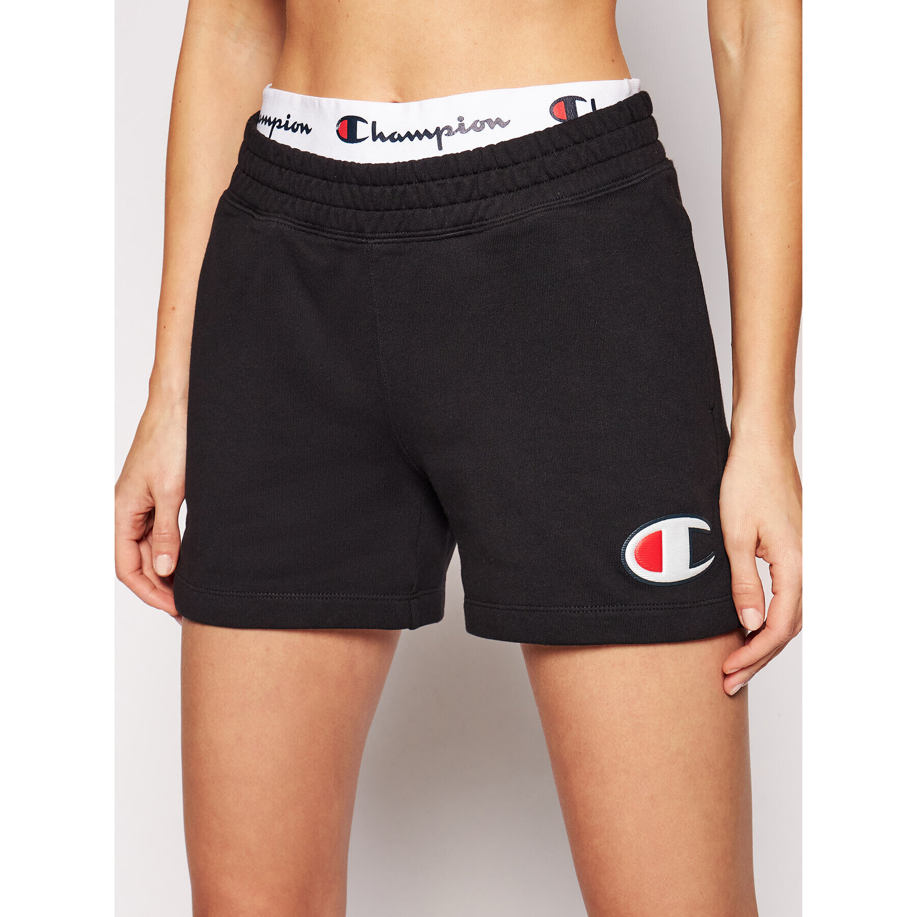 Champion Pantaloni scurți sport Double Waistband 112648 Negru Custom Fit - Pled.ro