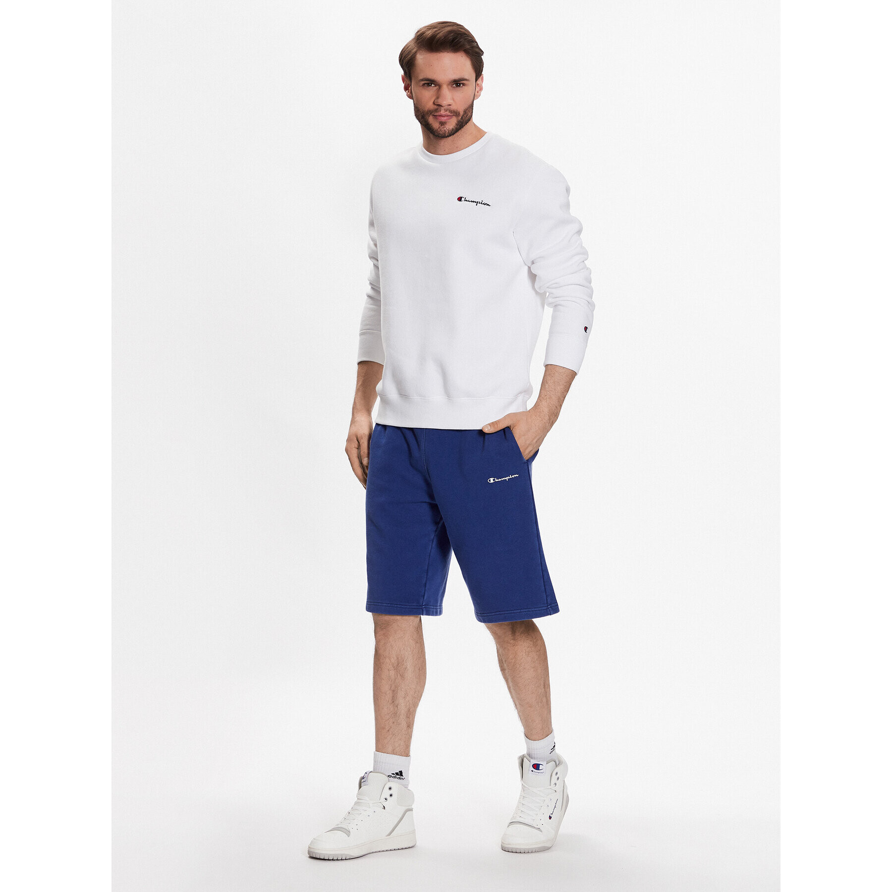 Champion Pantaloni scurți sport 218603 Albastru Regular Fit - Pled.ro