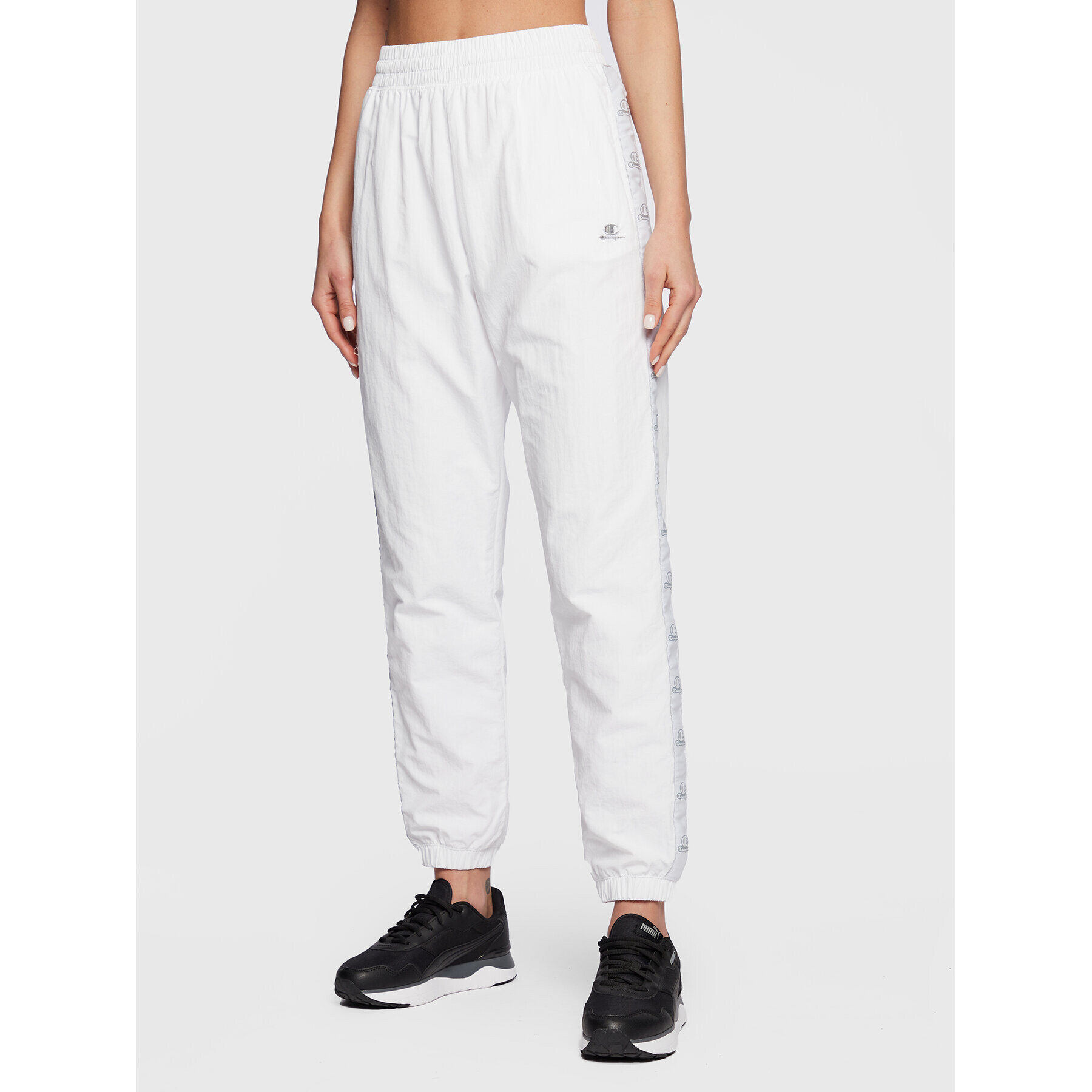 Champion Pantaloni trening 115495 Alb Regular Fit - Pled.ro