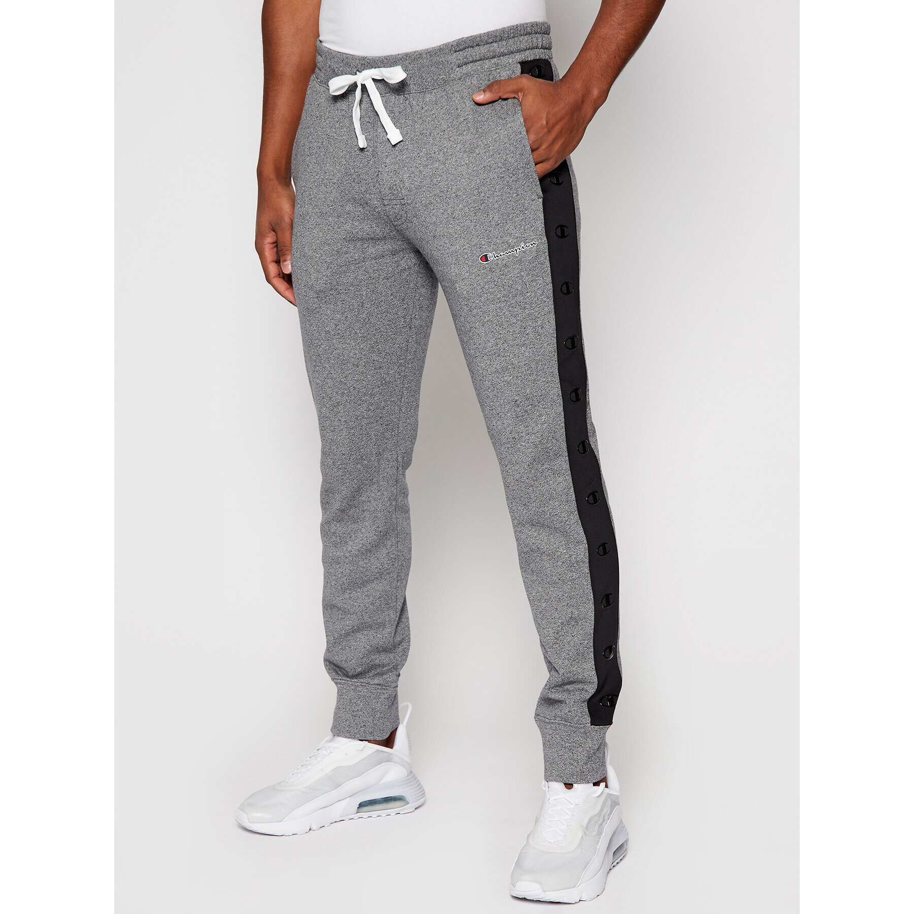 Champion Pantaloni trening 214787 Gri Custom Fit - Pled.ro