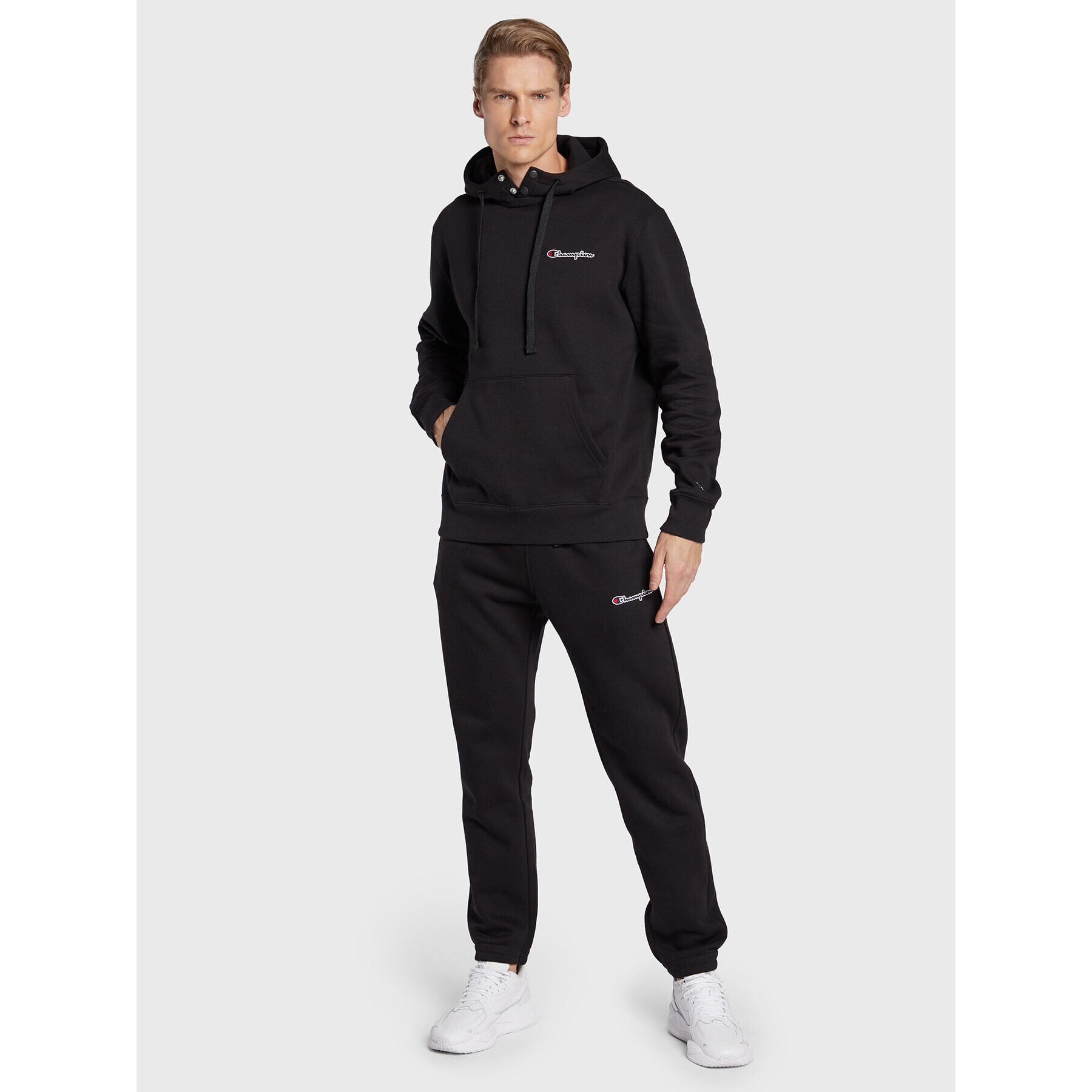 Champion Pantaloni trening 218294 Negru Regular Fit - Pled.ro