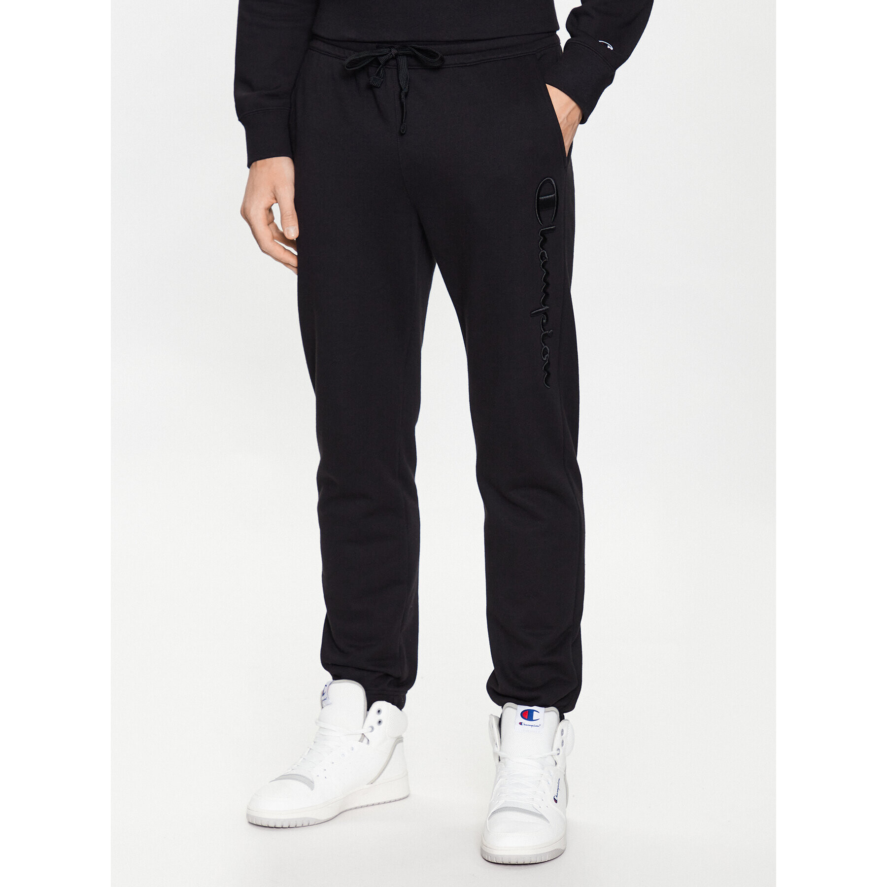 Champion Pantaloni trening 218488 Negru Regular Fit - Pled.ro