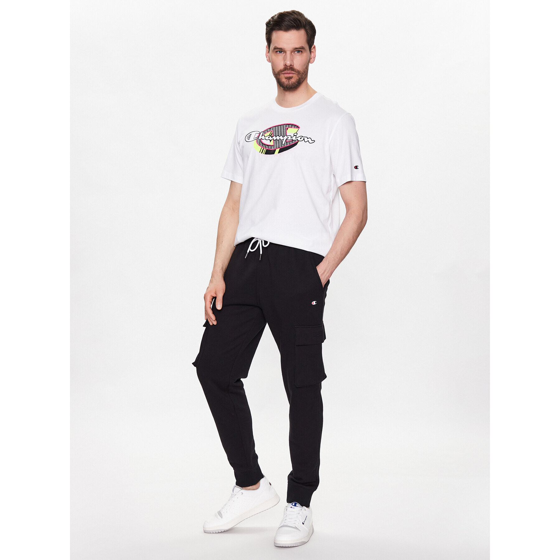 Champion Pantaloni trening 218703 Negru Regular Fit - Pled.ro