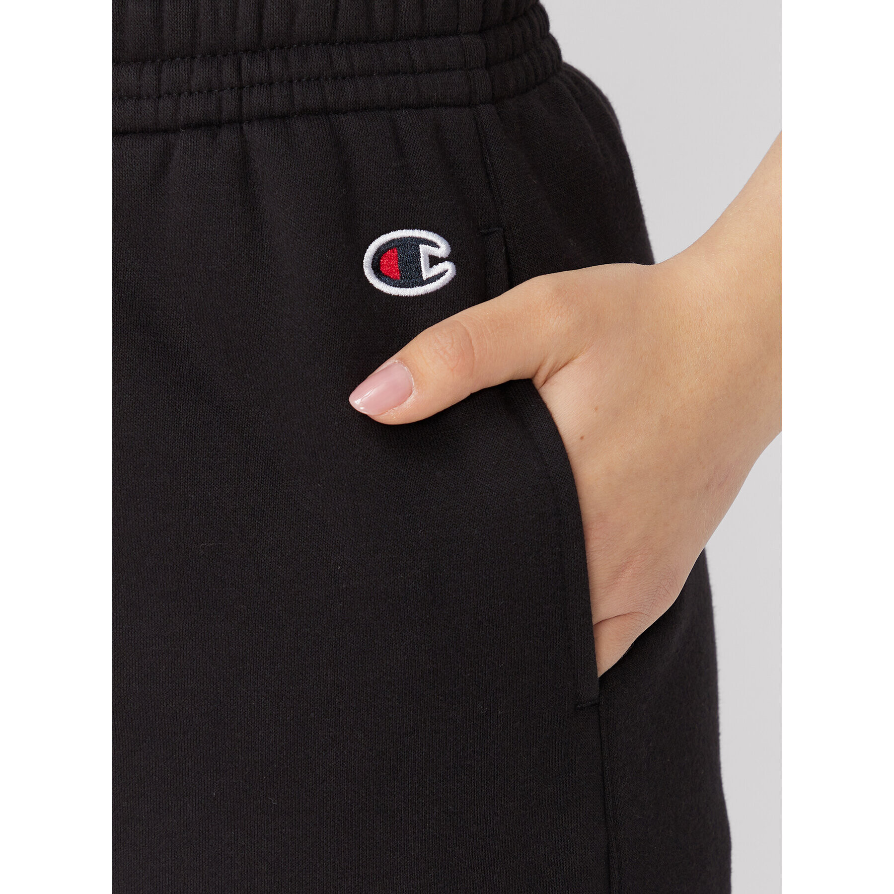 Champion Pantaloni trening Bookstore Logo 115445 Negru Custom Fit - Pled.ro