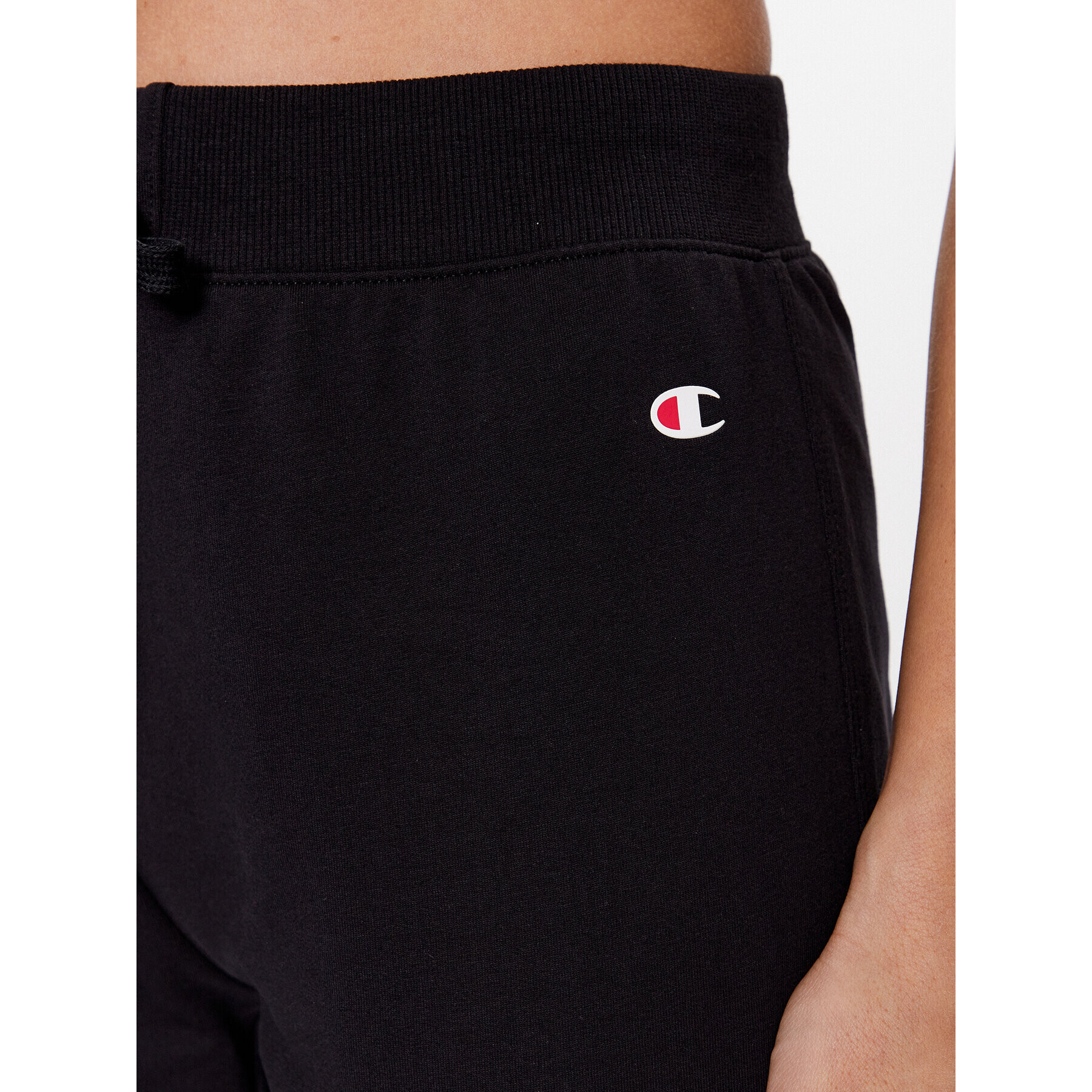 Champion Pantaloni trening C Logo 114898 Negru Regular Fit - Pled.ro