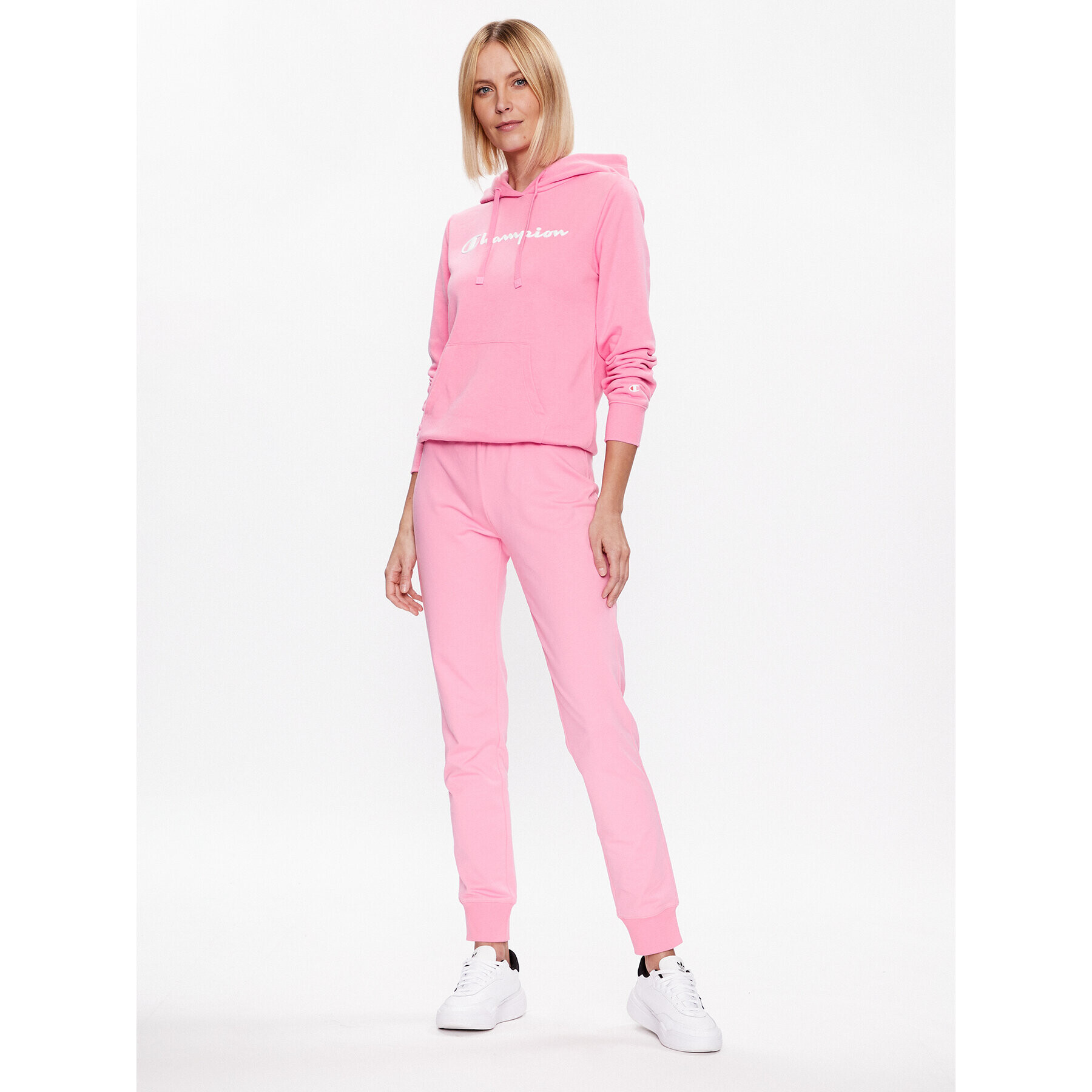 Champion Pantaloni trening C Logo 114898 Roz Regular Fit - Pled.ro