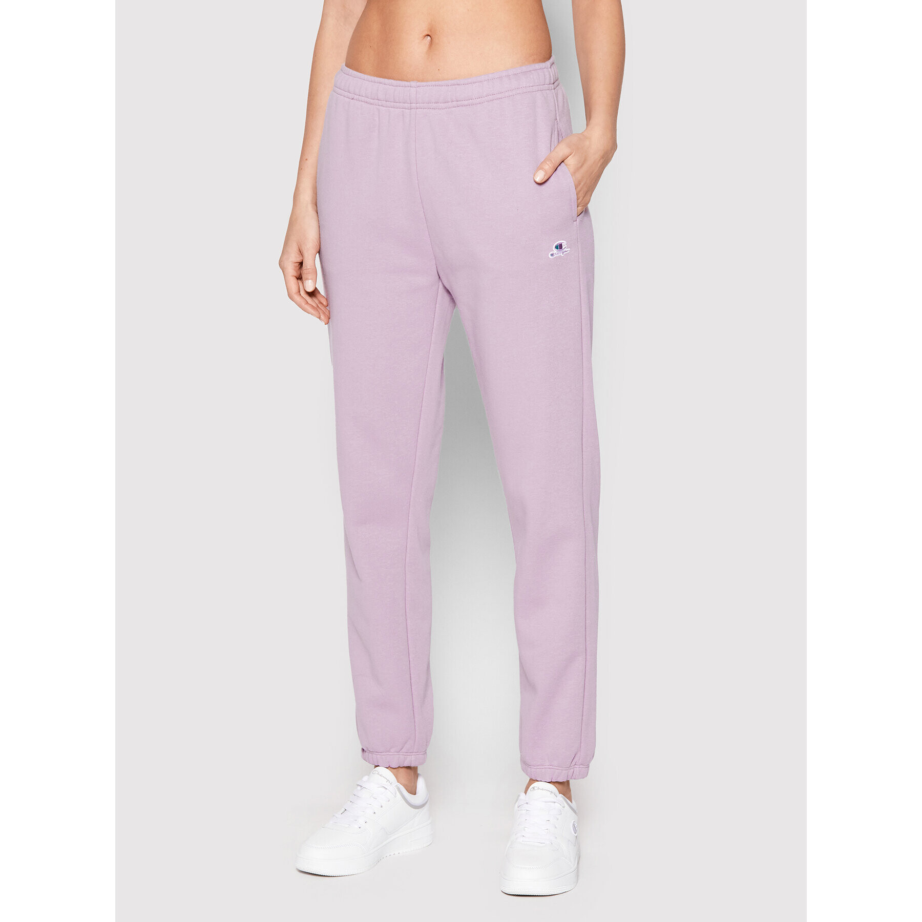 Champion Pantaloni trening Heavy Elasticated Cuff 114925 Violet Regular Fit - Pled.ro