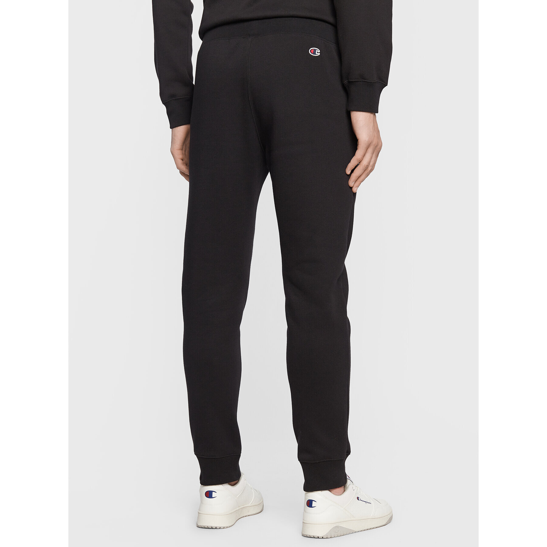 Champion Pantaloni trening Heavy Fleece Bookstore Logo 217880 Negru Regular Fit - Pled.ro