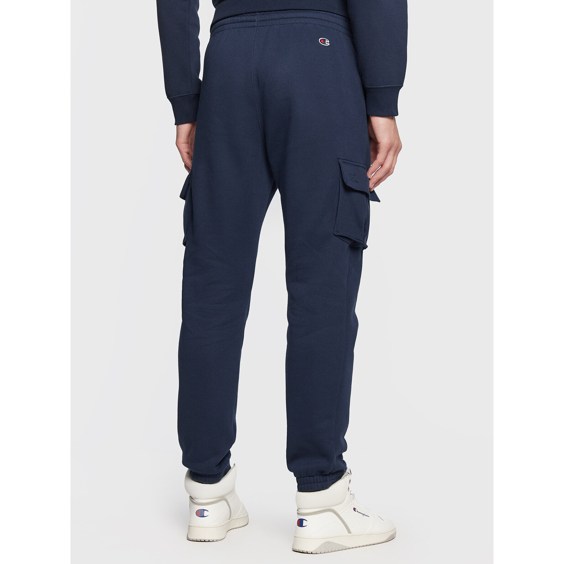 Champion Pantaloni trening Heavy Fleece Cargo 217871 Bleumarin Regular Fit - Pled.ro